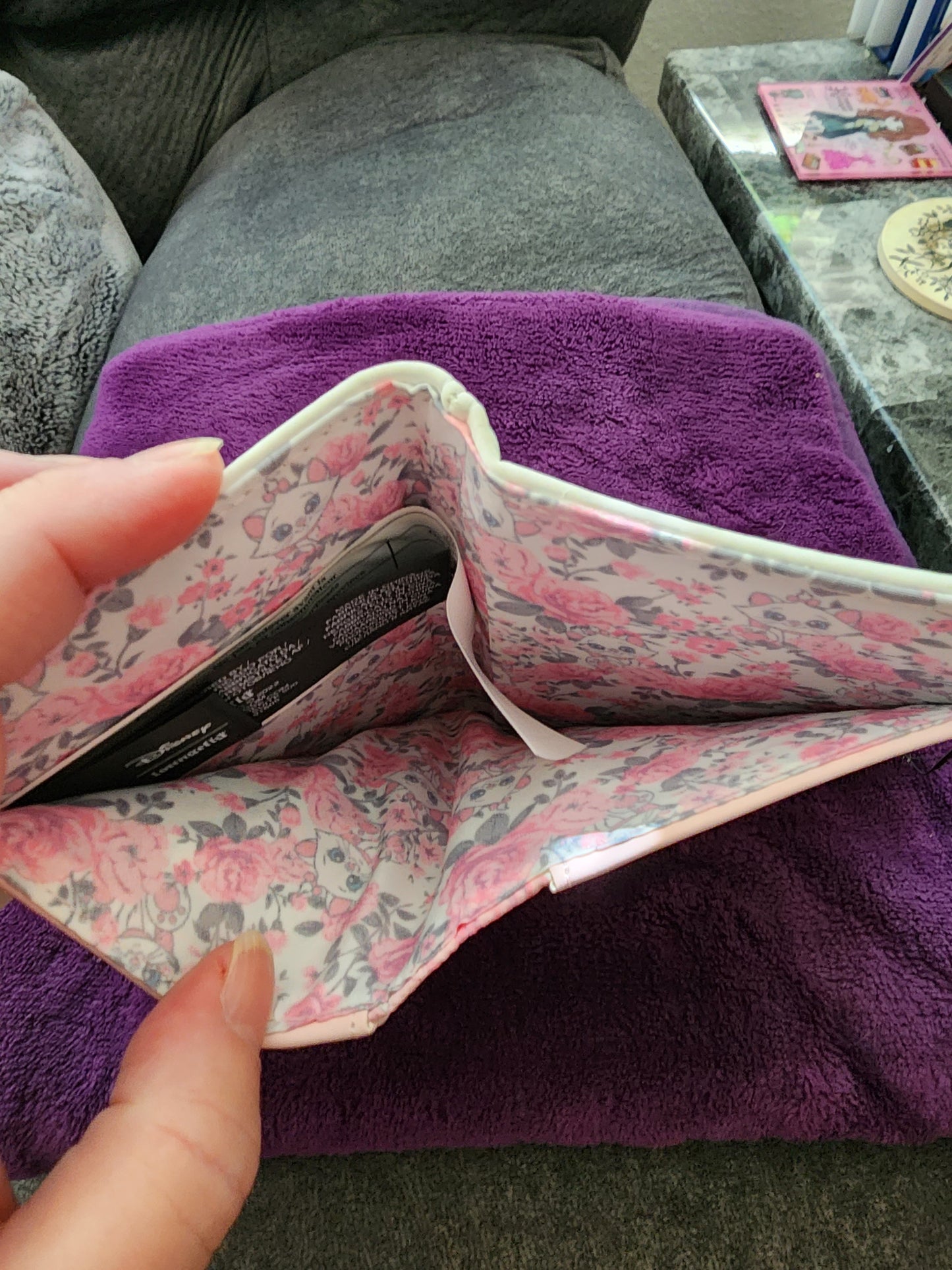 Loungefly Disney Aristocats Marie Face Floral Ears Wallet