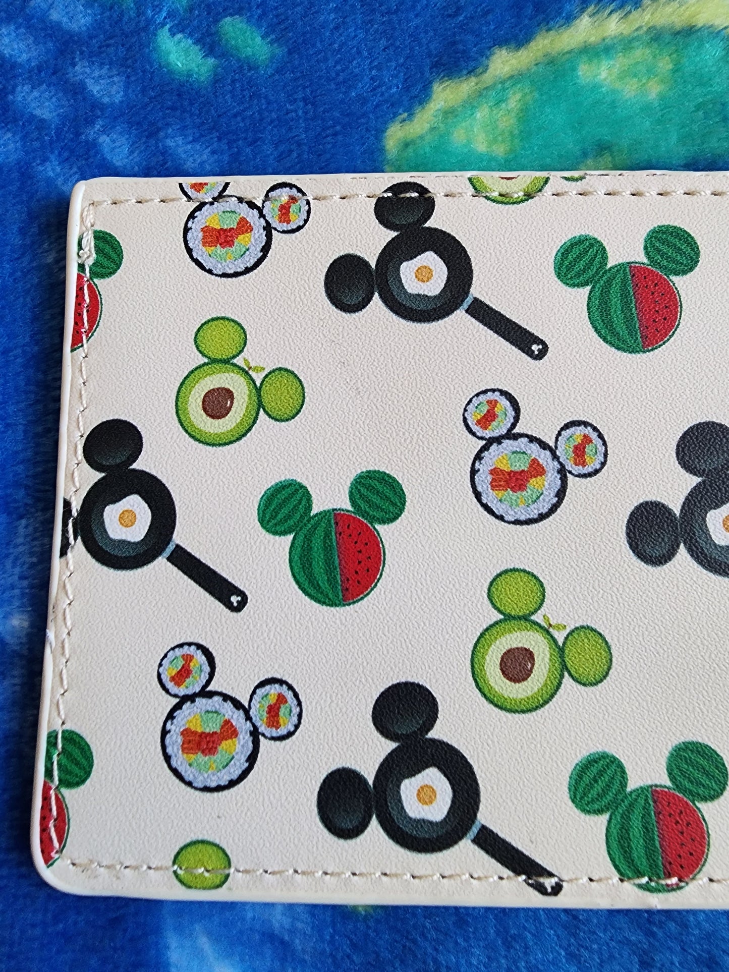 Loungefly Disney Mickey Mouse Eggs and Fruit Card Holder