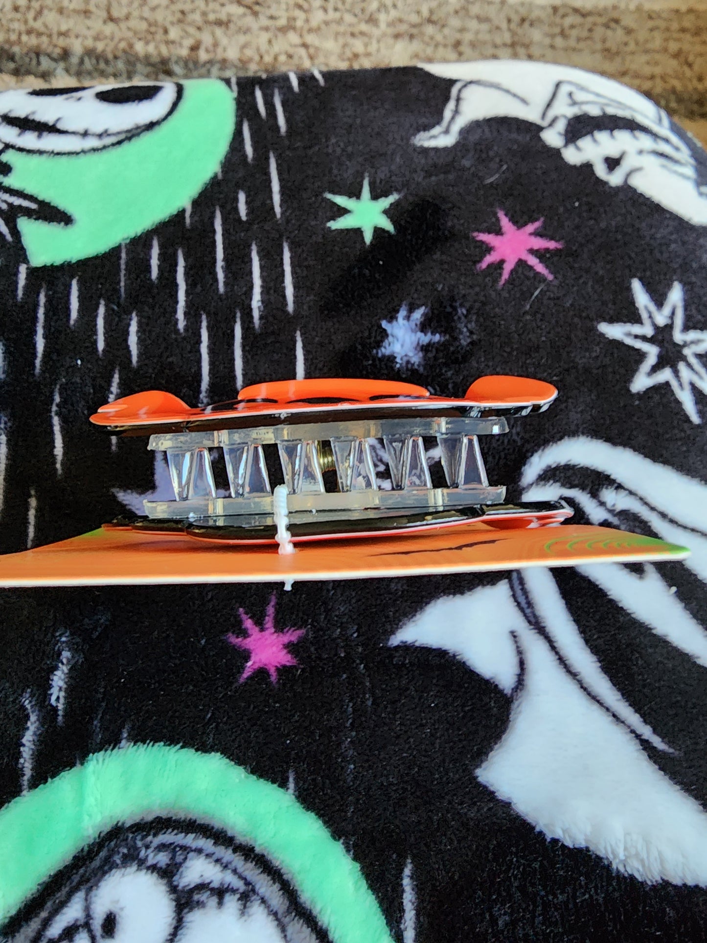 Disney Pumpkin Stitch Hair Clip