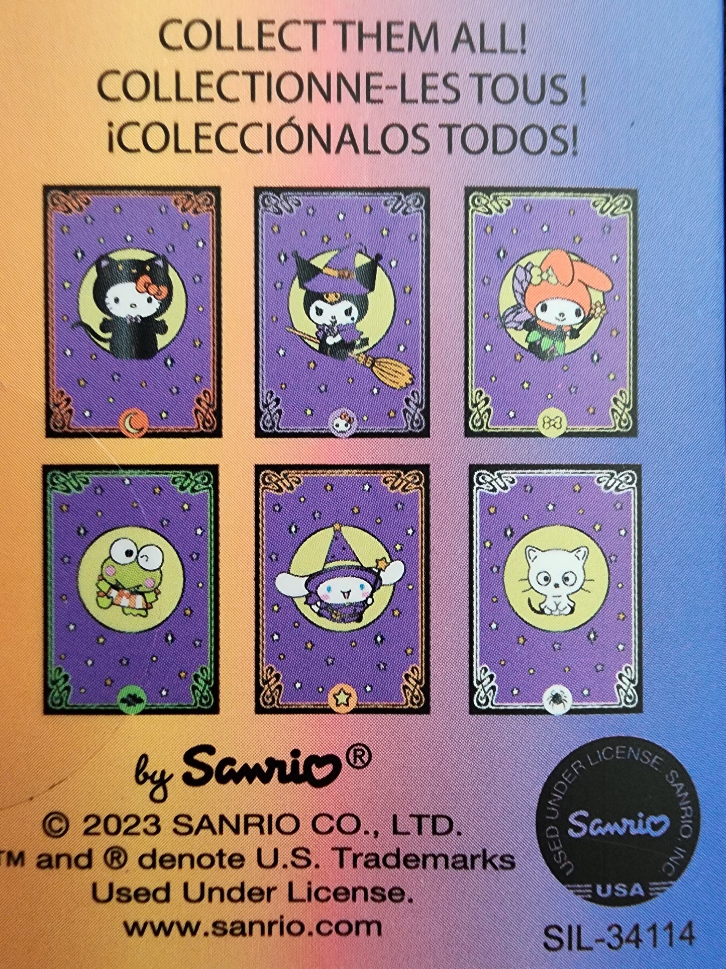 Loungefly Hello Kitty and Friends Tarot Card Halloween Mystery Pins