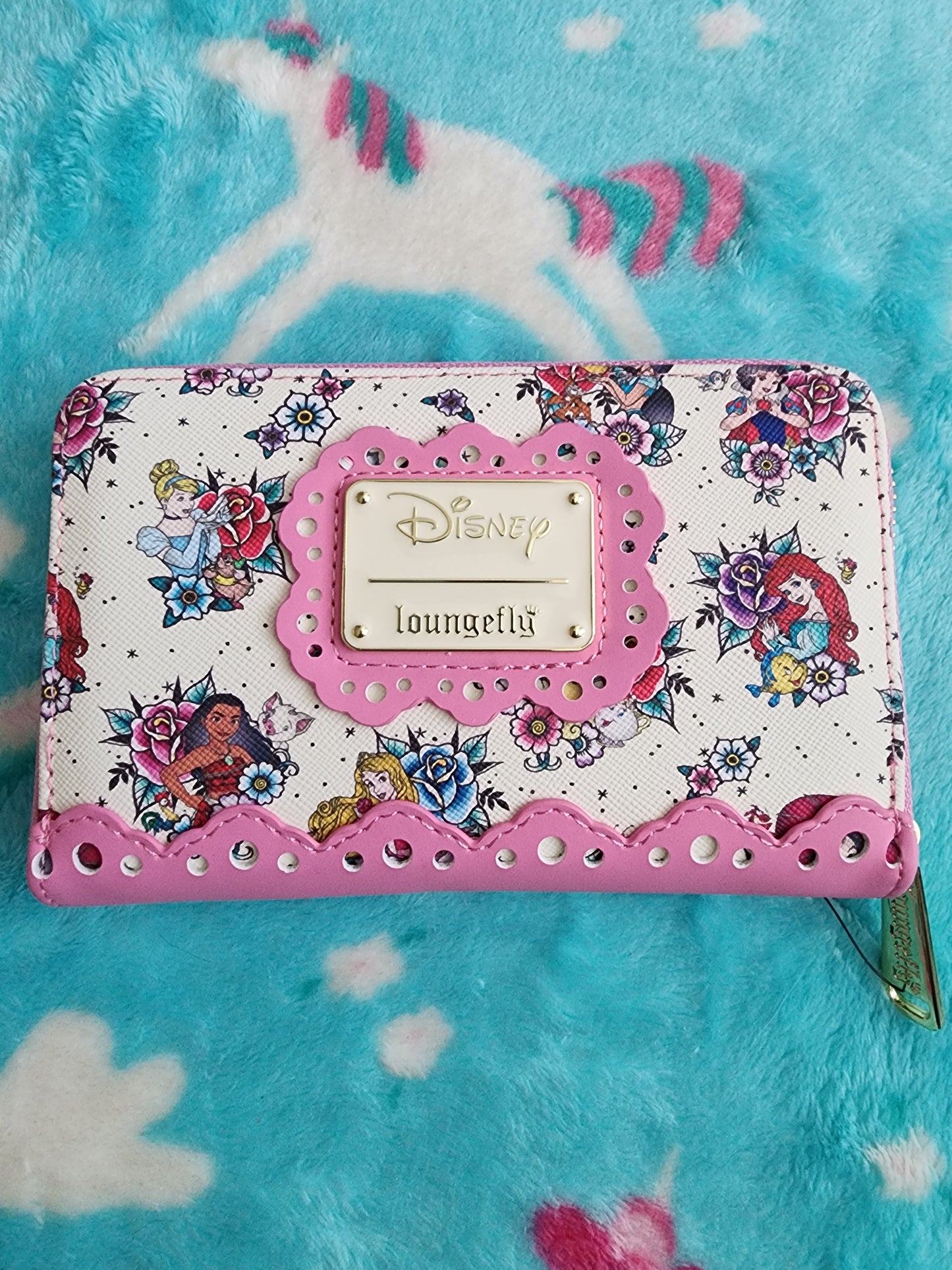Loungefly Disney Princess Floral Tattoo Wallet