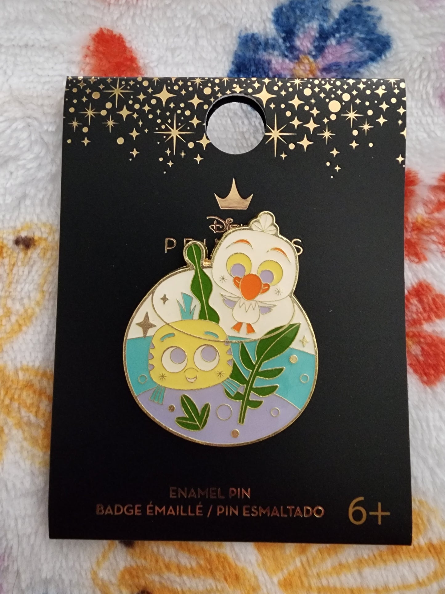 Loungefly Disney Flounder and Scuttle Terrarium Pin