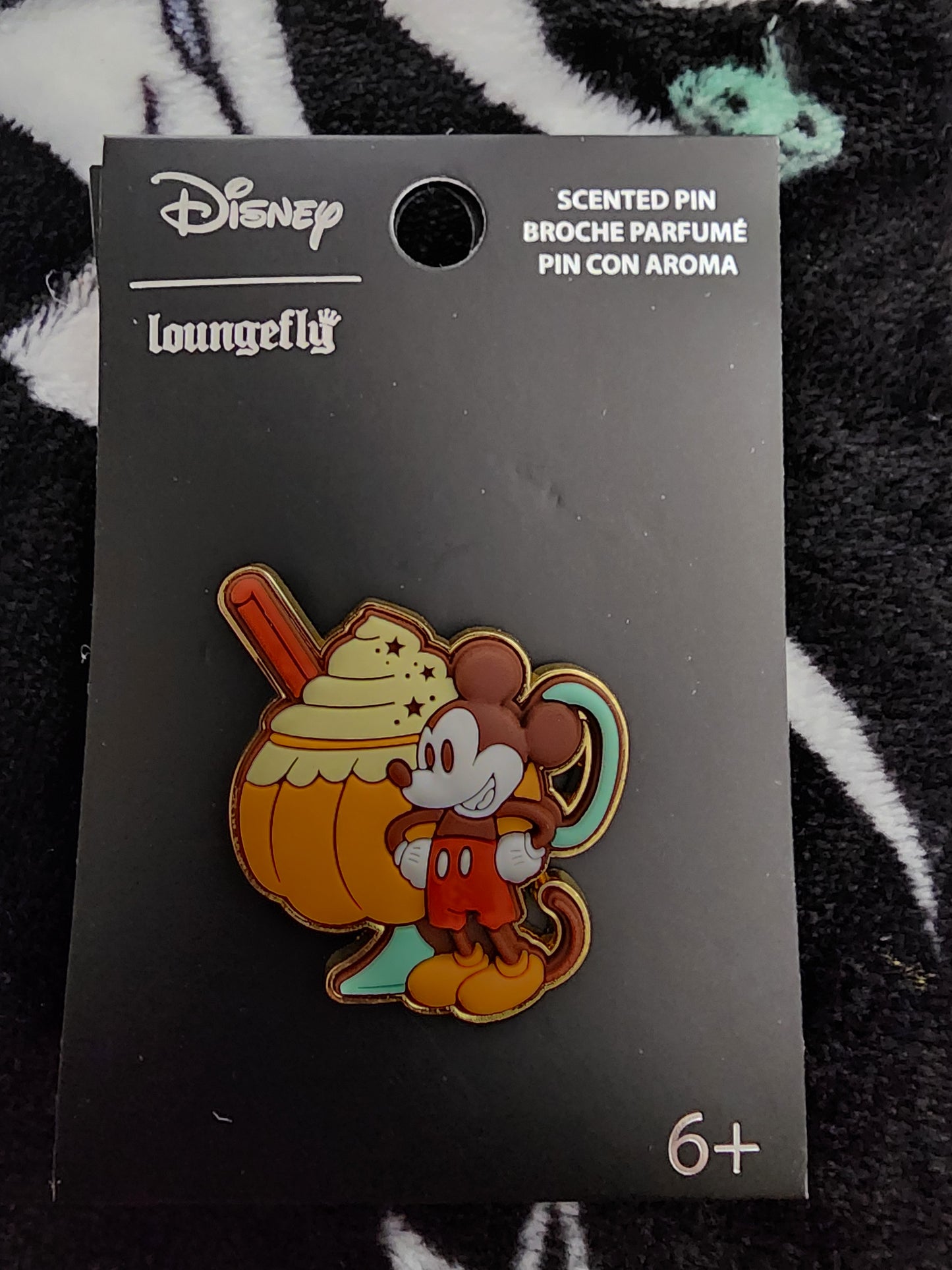 Loungefly Disney Mickey Mouse Fall Scented Pumpkin Spice Latte Drink Pin