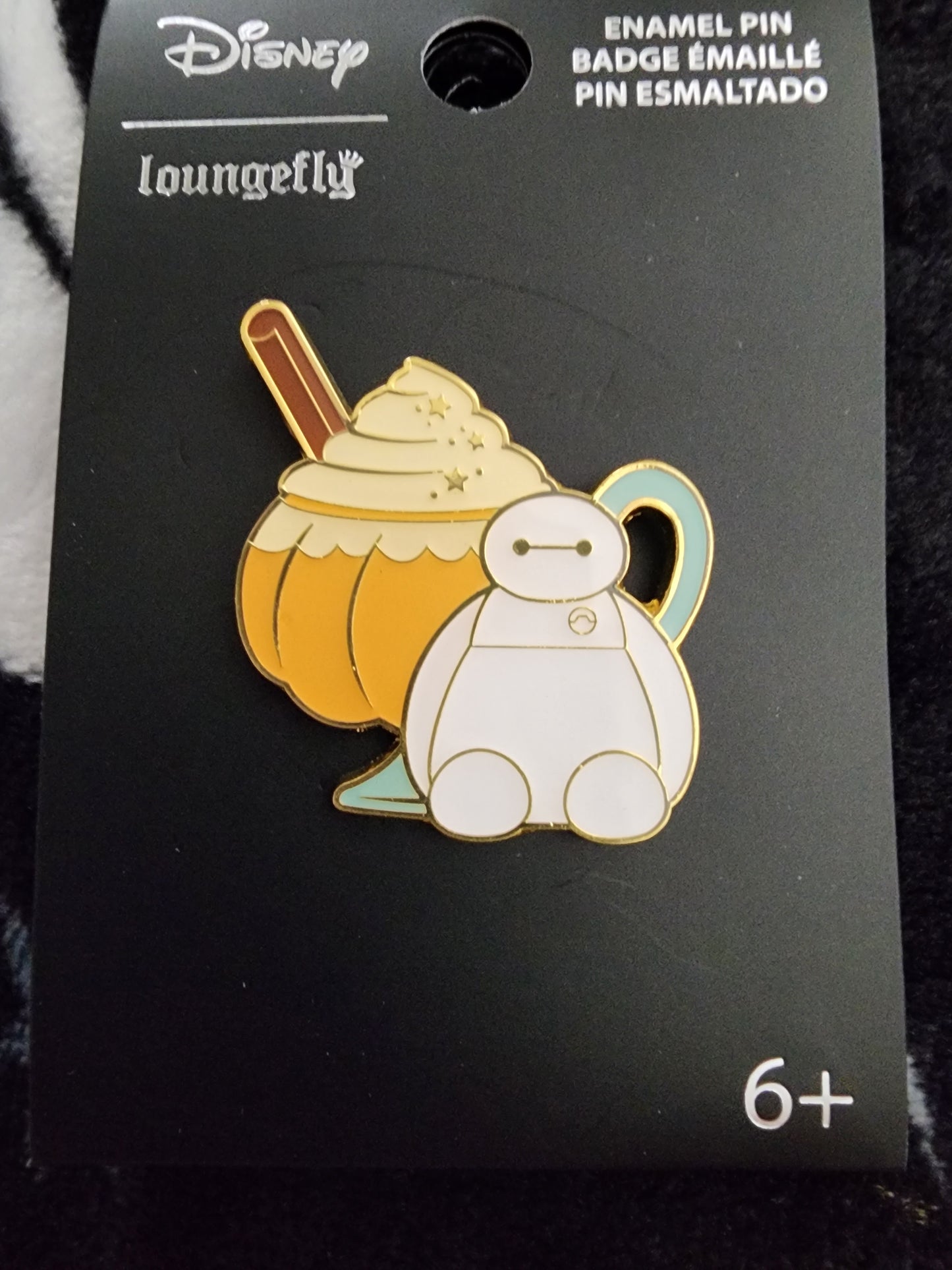 Loungefly Disney Baymax Fall Pumpkin Spice Latte Drink Pin