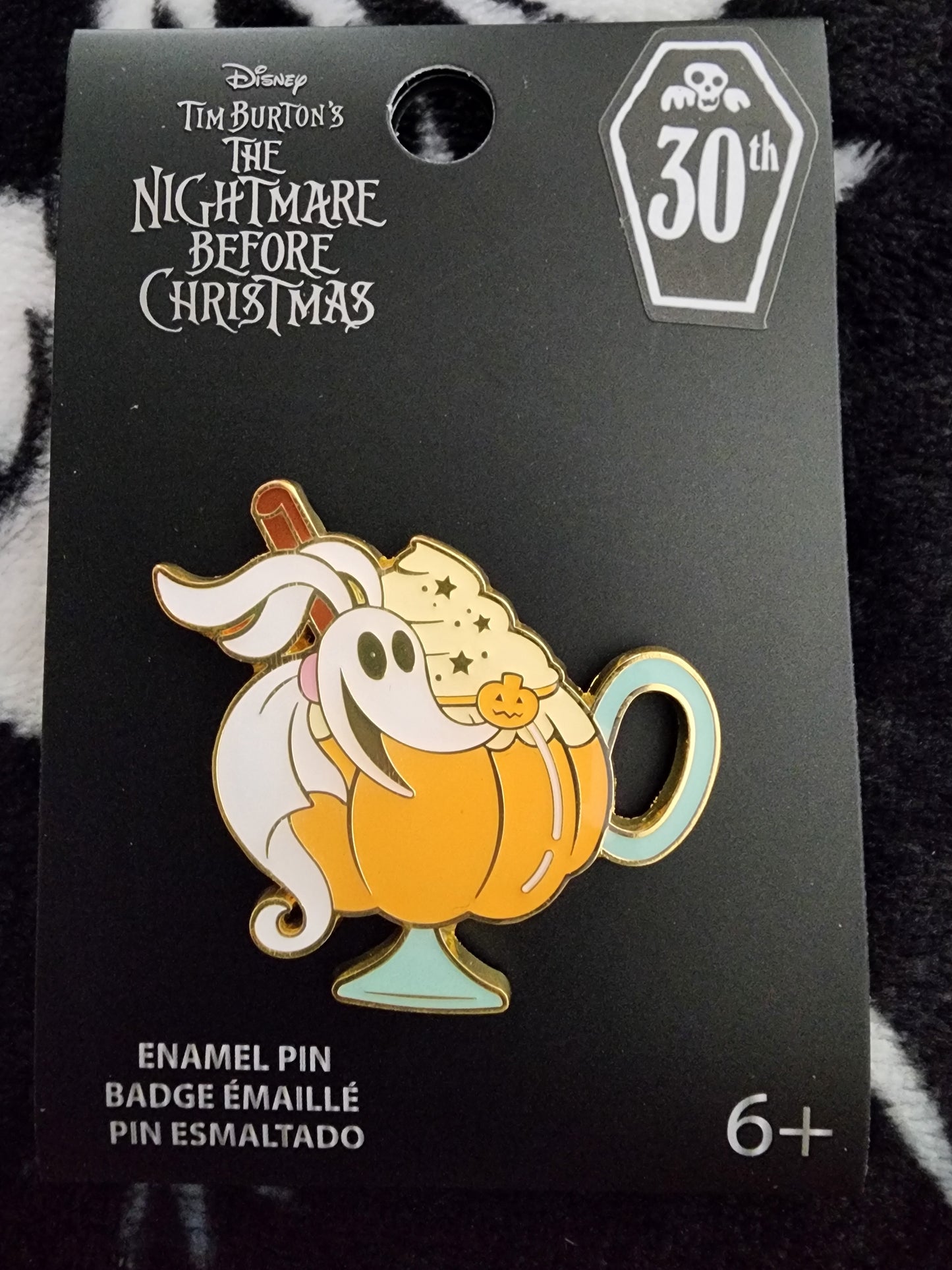 Loungefly Disney Zero Fall Pumpkin Spice Latte Drink Pin