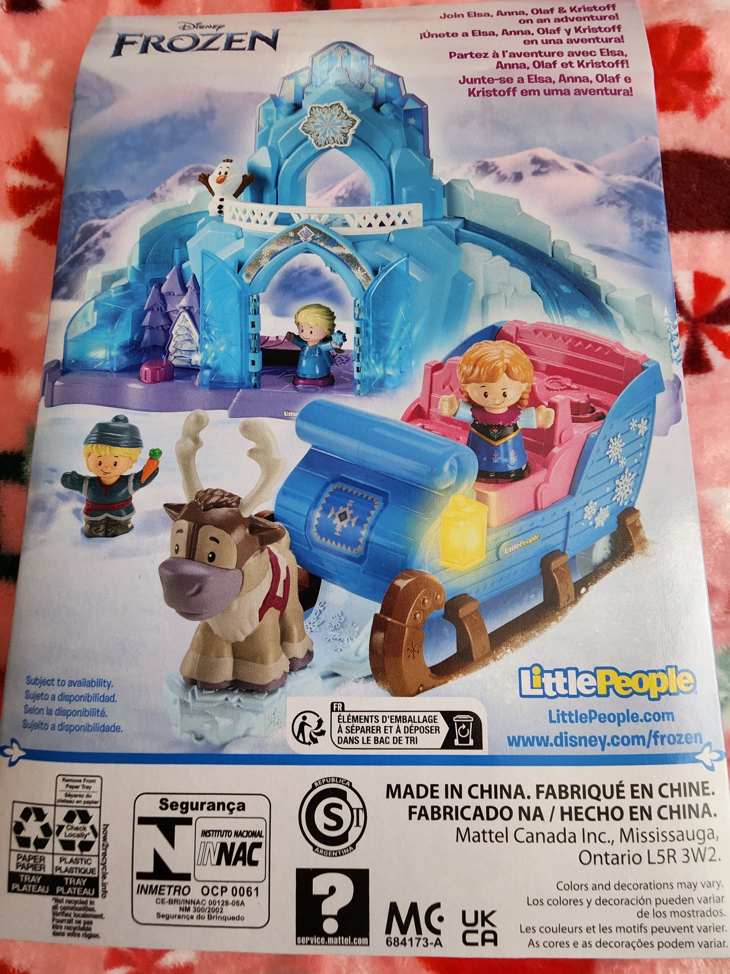 Fisher Price Little People Disney Frozen 4 Figure Set
