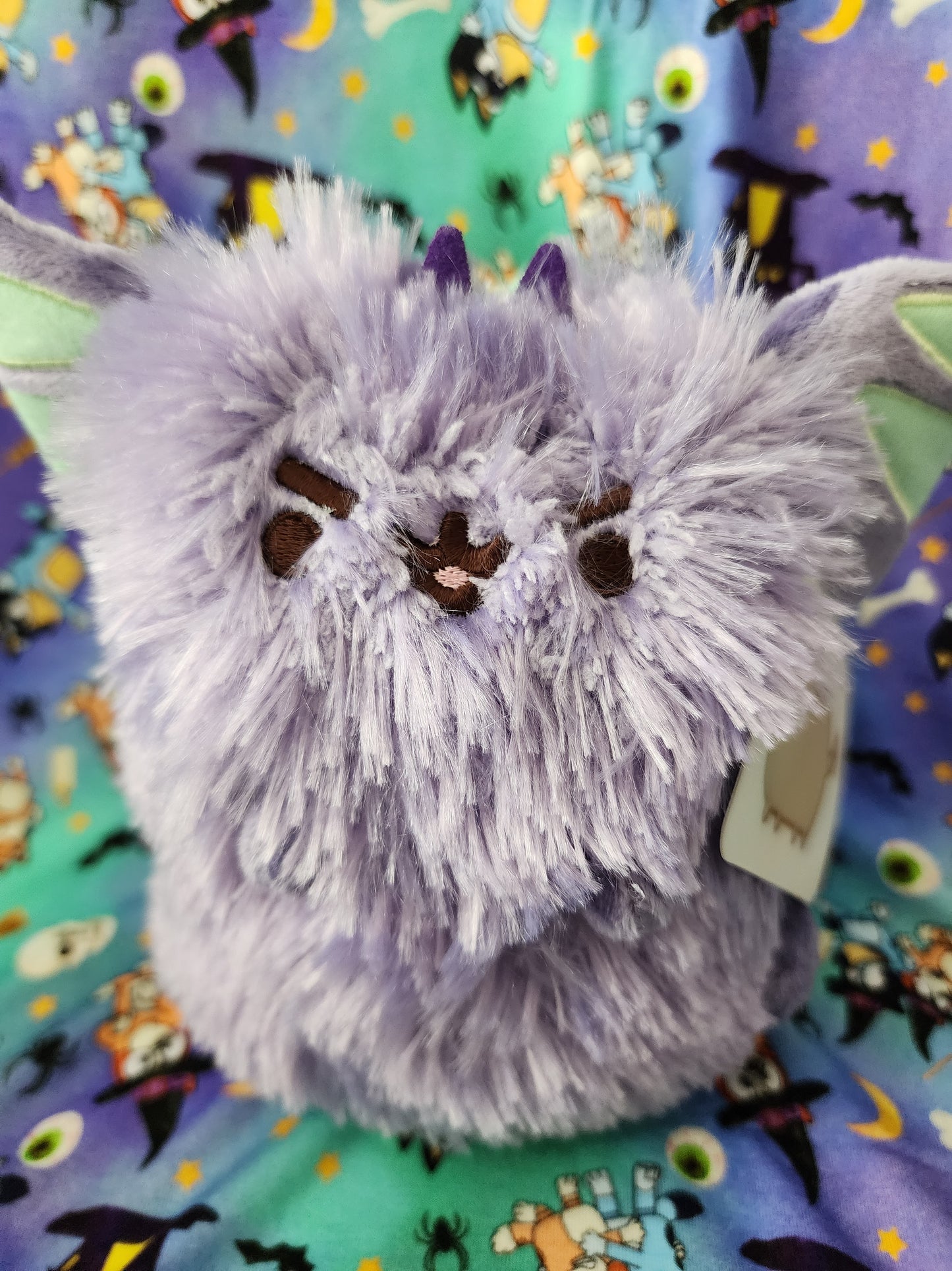 Pusheen Cat as a Purple Dragon
