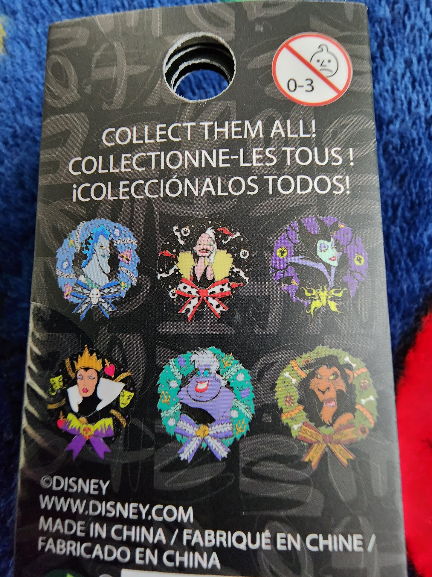 Loungefly Disney Villains Christmas Wreath Mystery Pins