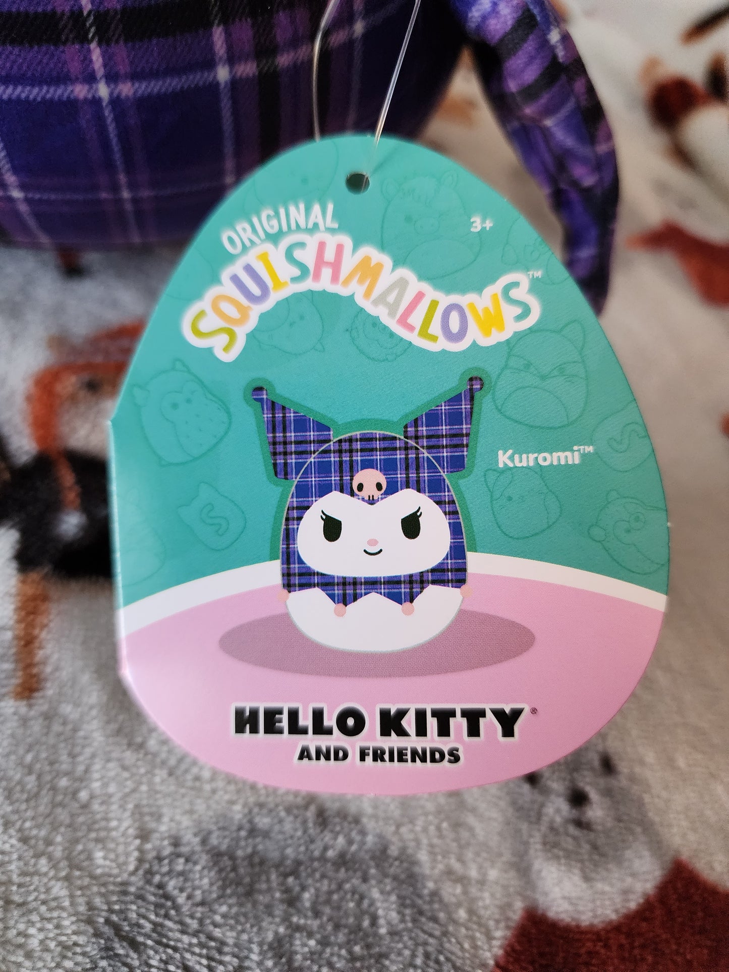 Squishmallows Hello Kitty and Friends Plaid Plush