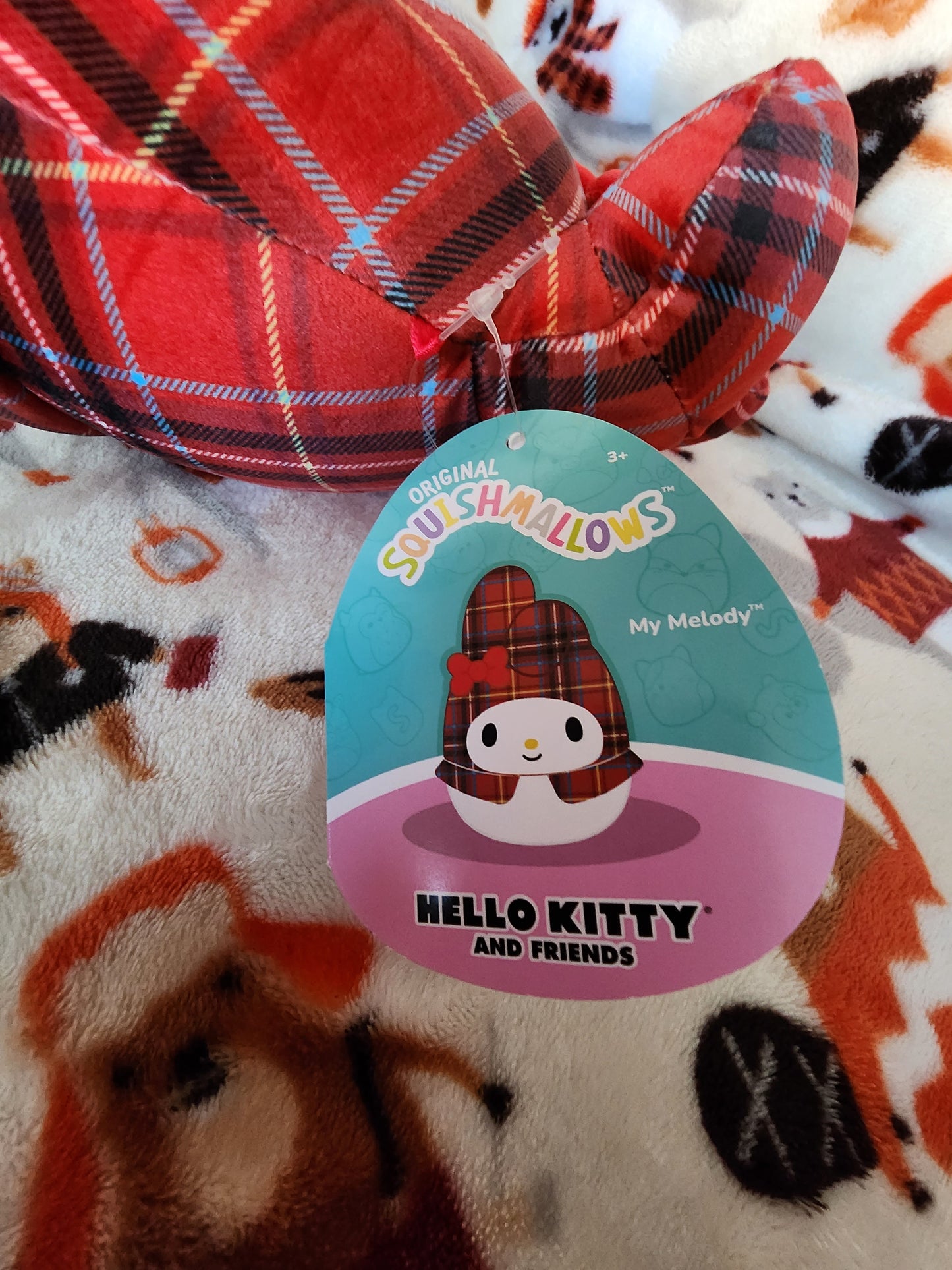 Squishmallows Hello Kitty and Friends Plaid Plush