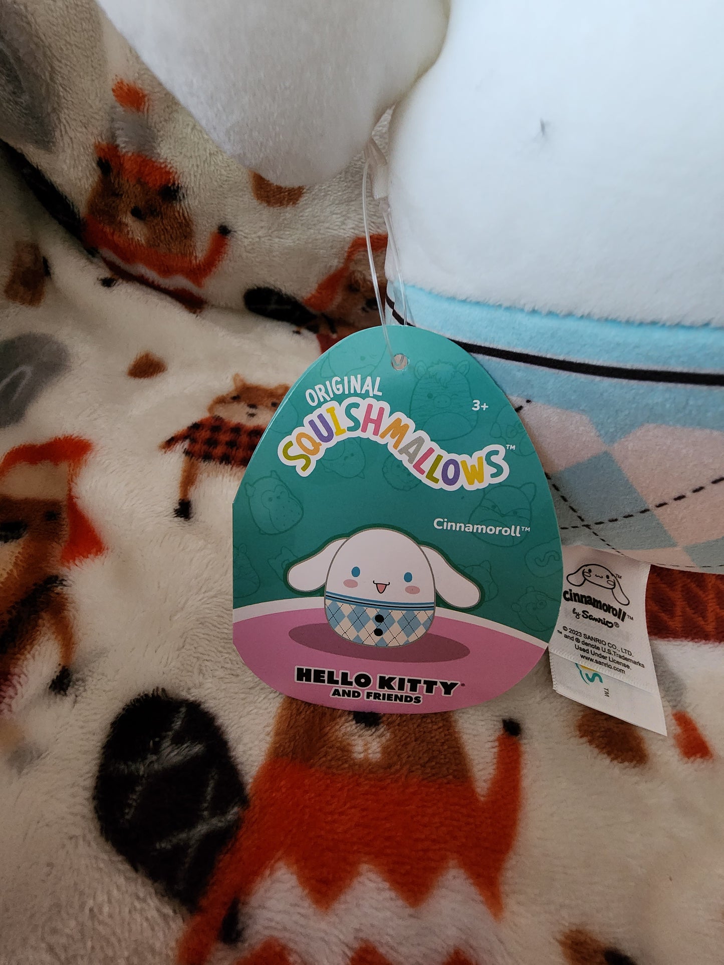 Squishmallows Hello Kitty and Friends Plaid Plush