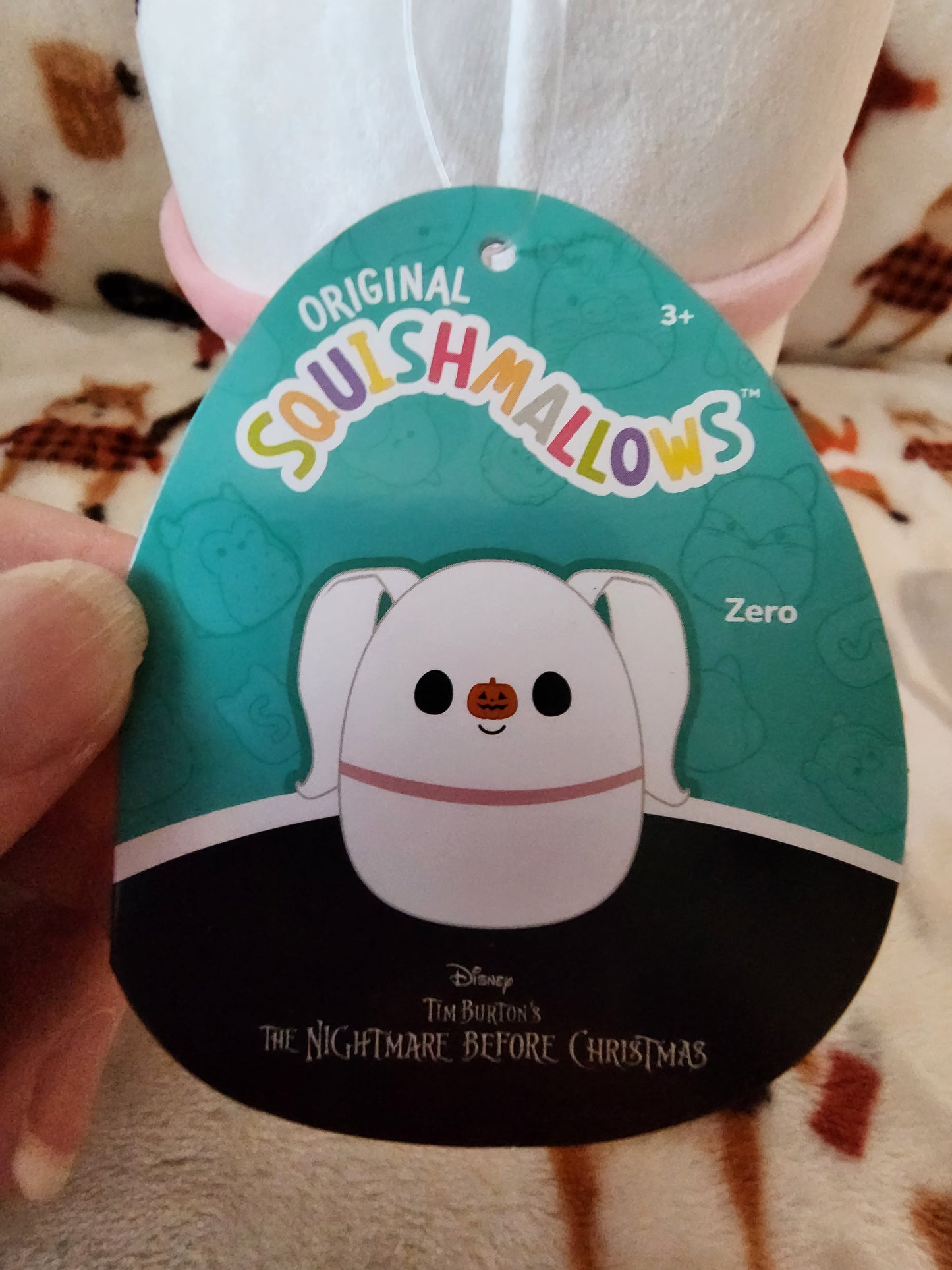 Squishmallows Disney Nightmare Before Christmas Zero Plush