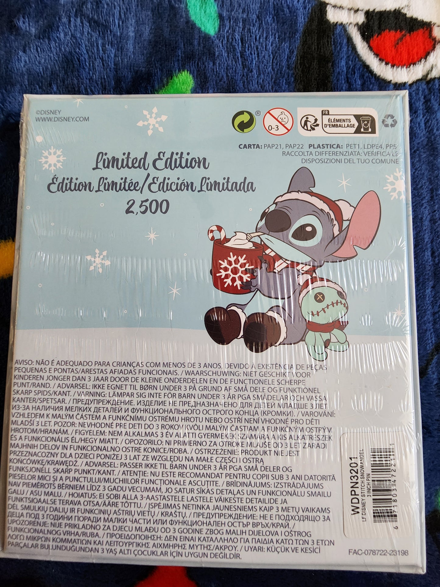 Loungefly Disney Stitch Snow Angel Limited Edition Pin