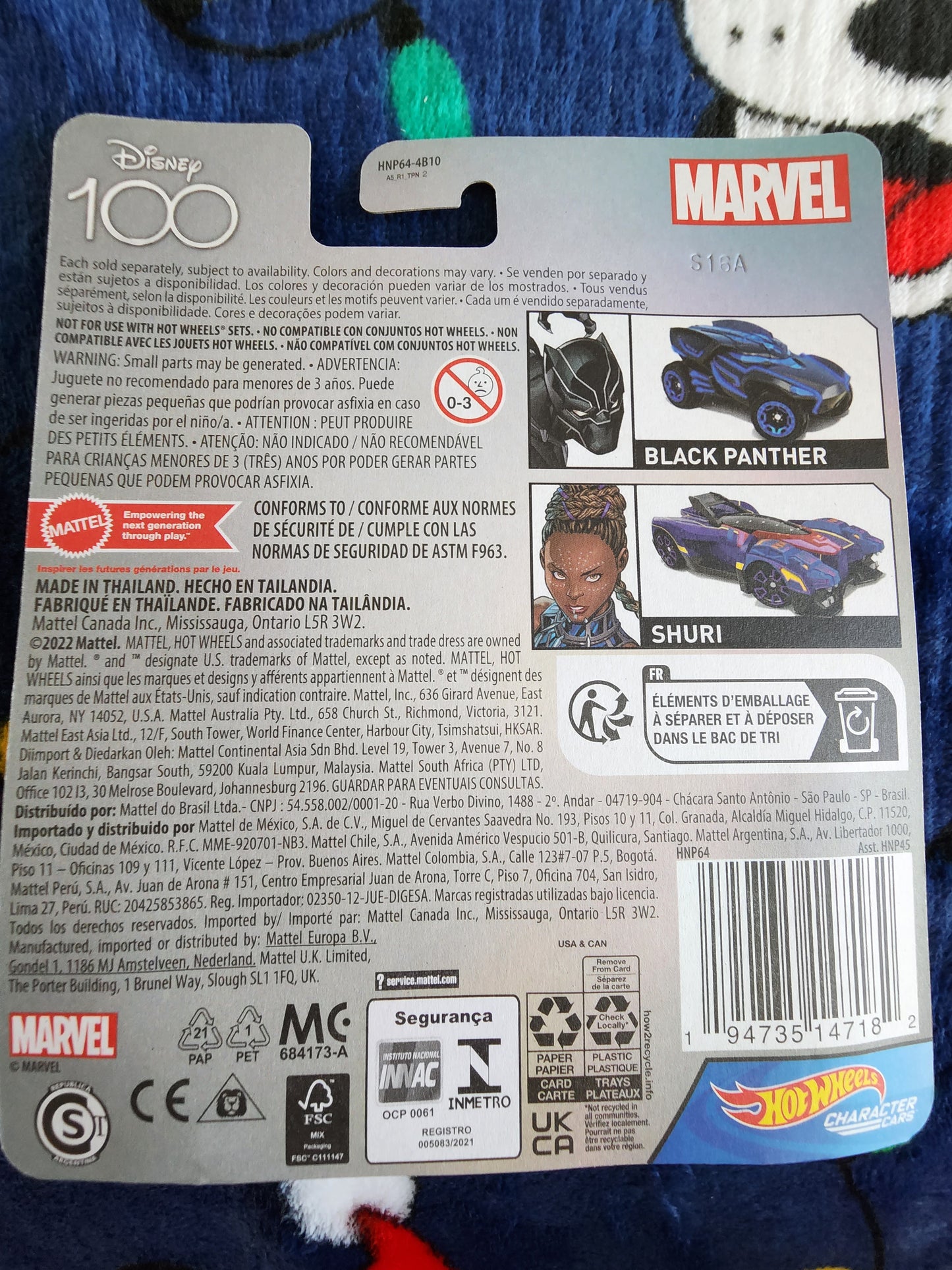 Disney 100 Hot Wheels Black Panther Car
