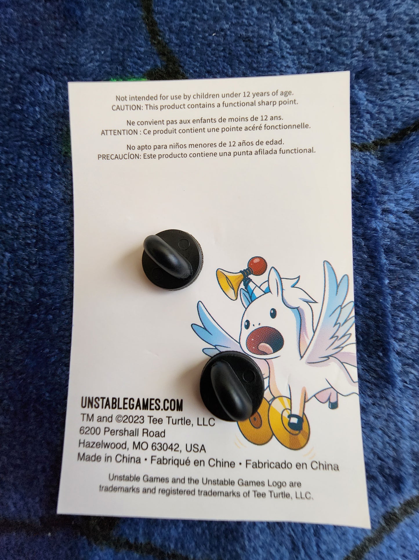 Tee Turtle Winter Unicorn Holiday Pin