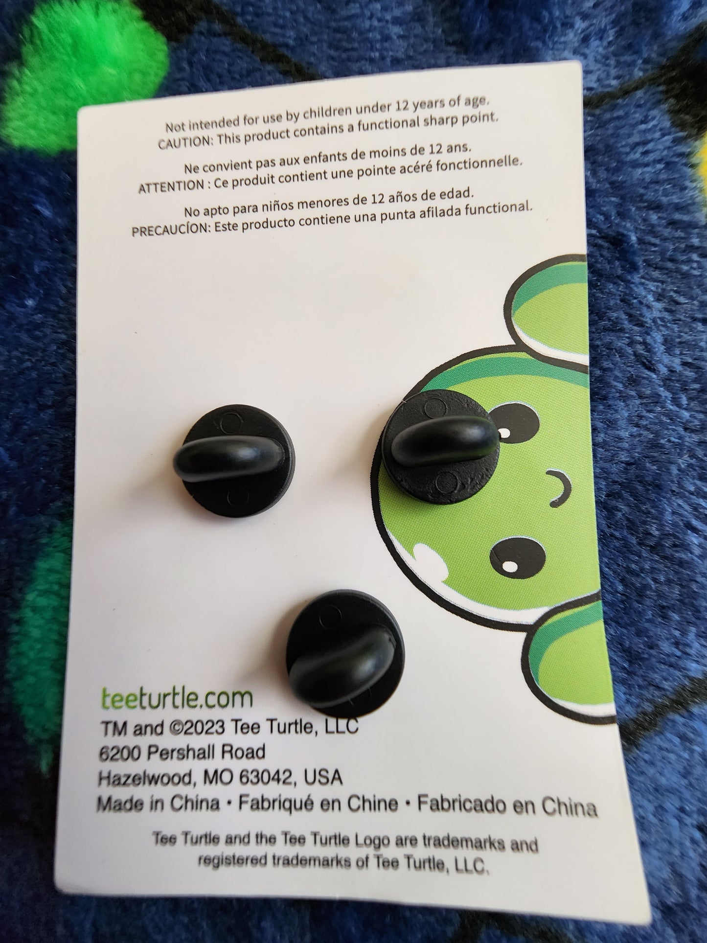 Tee Turtle T-Rex Christmas Holiday Pin