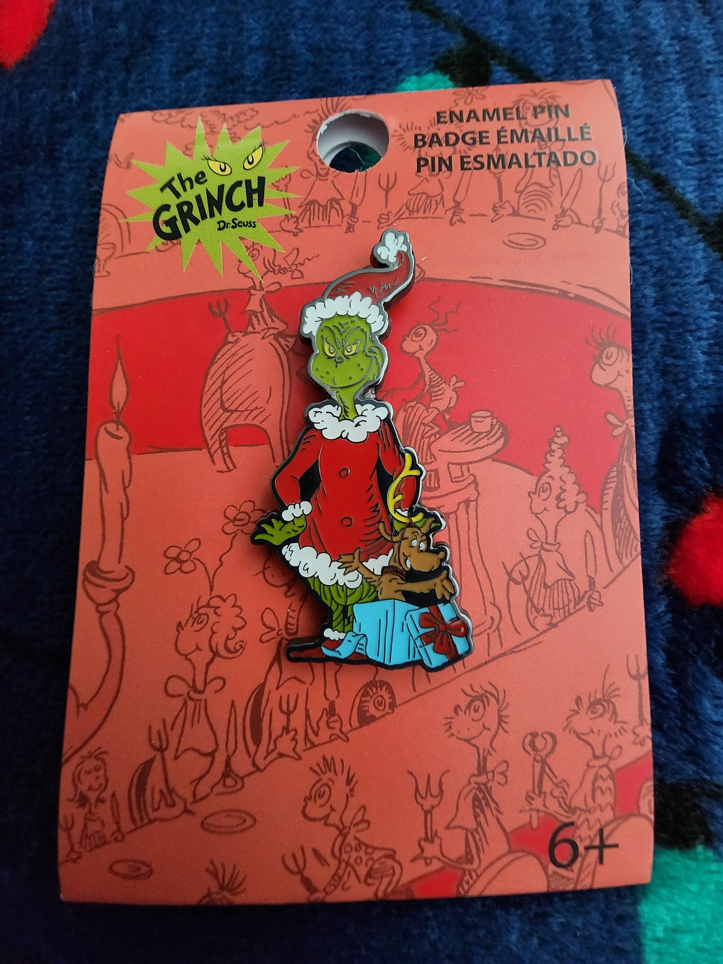 Dr. Seuss Grinch and Max Christmas Pin