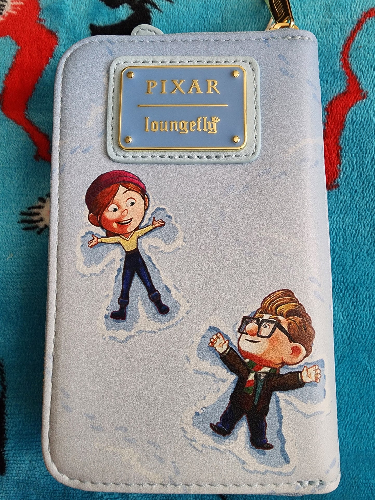 Loungefly Disney UP Carl and Ellie Holiday Winter Wallet