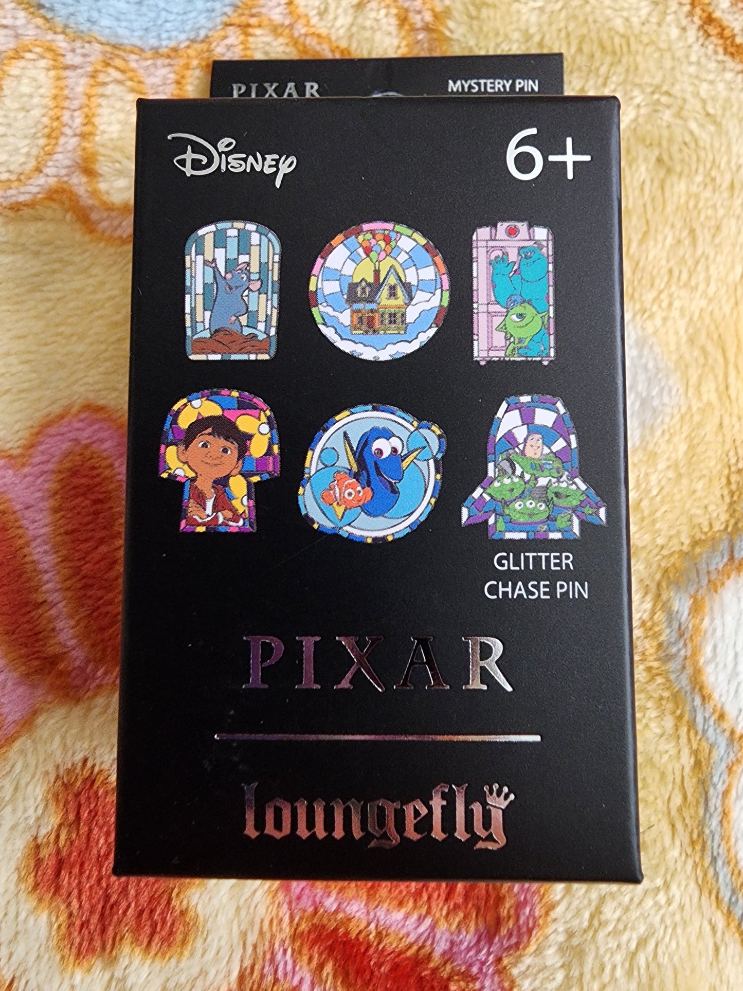 Loungefly Disney Pixar Stained Glass Mystery Pins