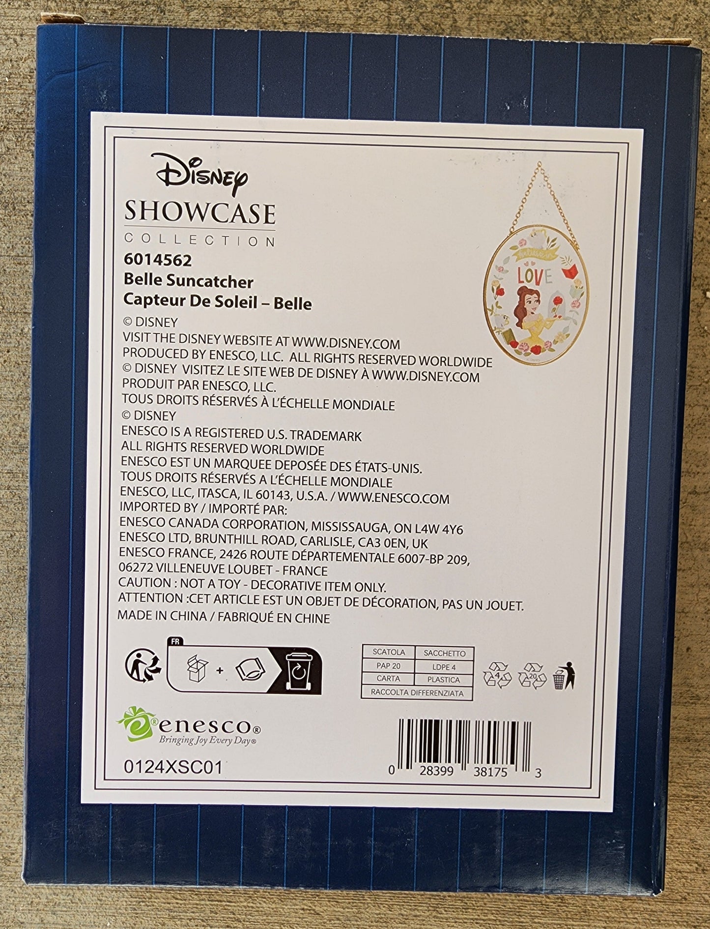Disney Showcase Belle Suncatcher