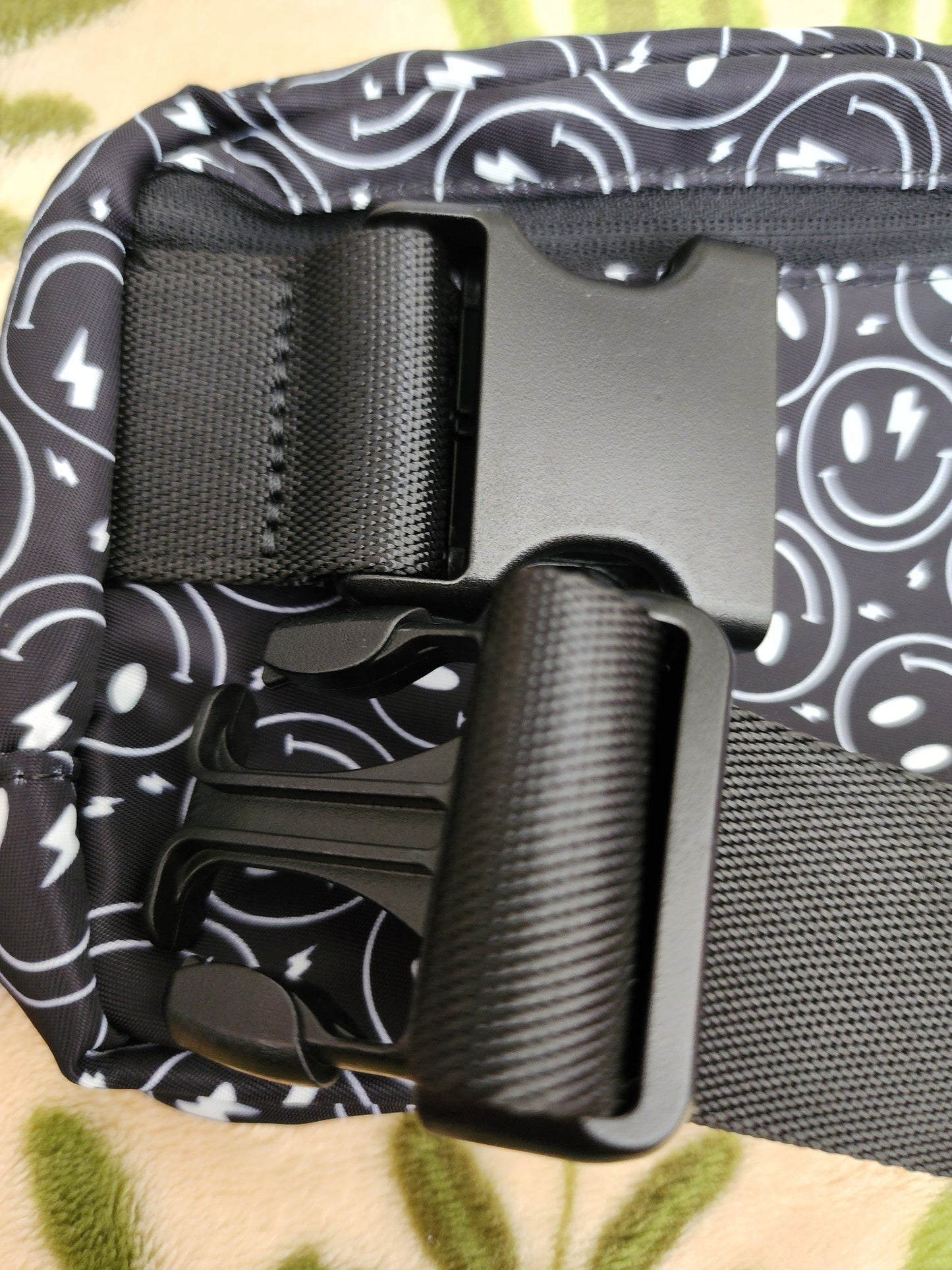 Lightning Smiley Faces Belt Bag