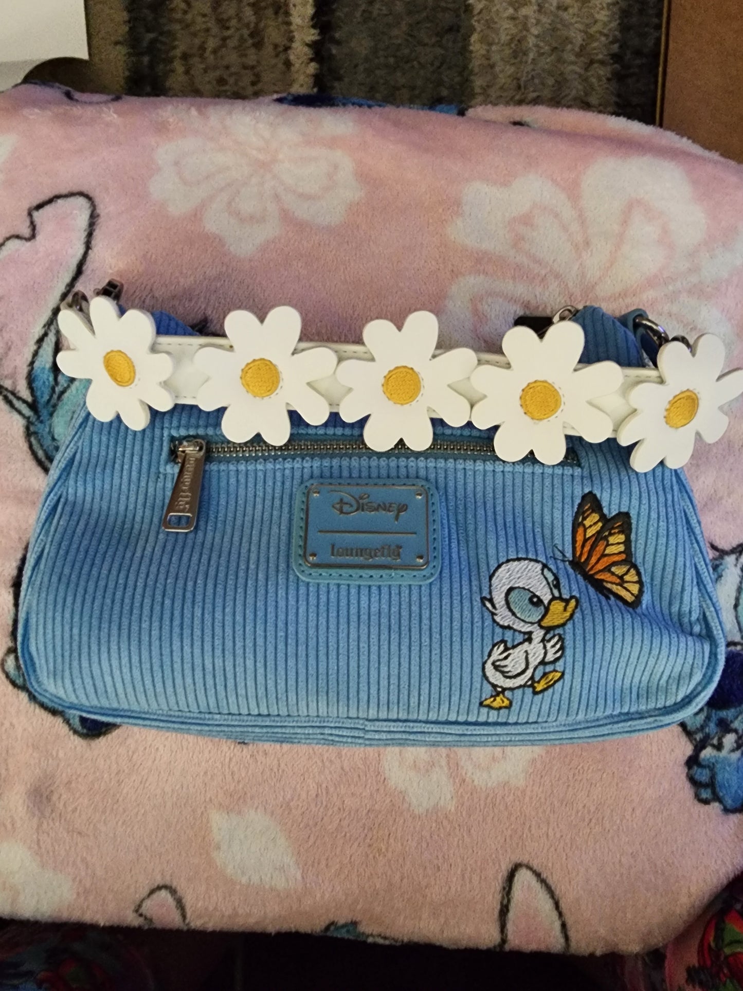 Loungefly Disney Stitch Floral Crossbody Bag