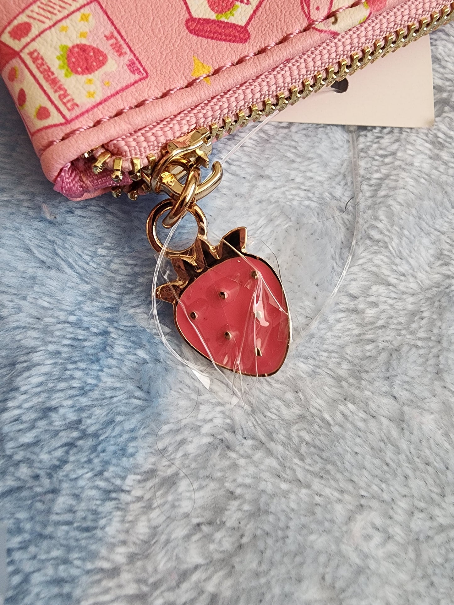 Strawberry Milk Cow and Rabbit Coin Purse