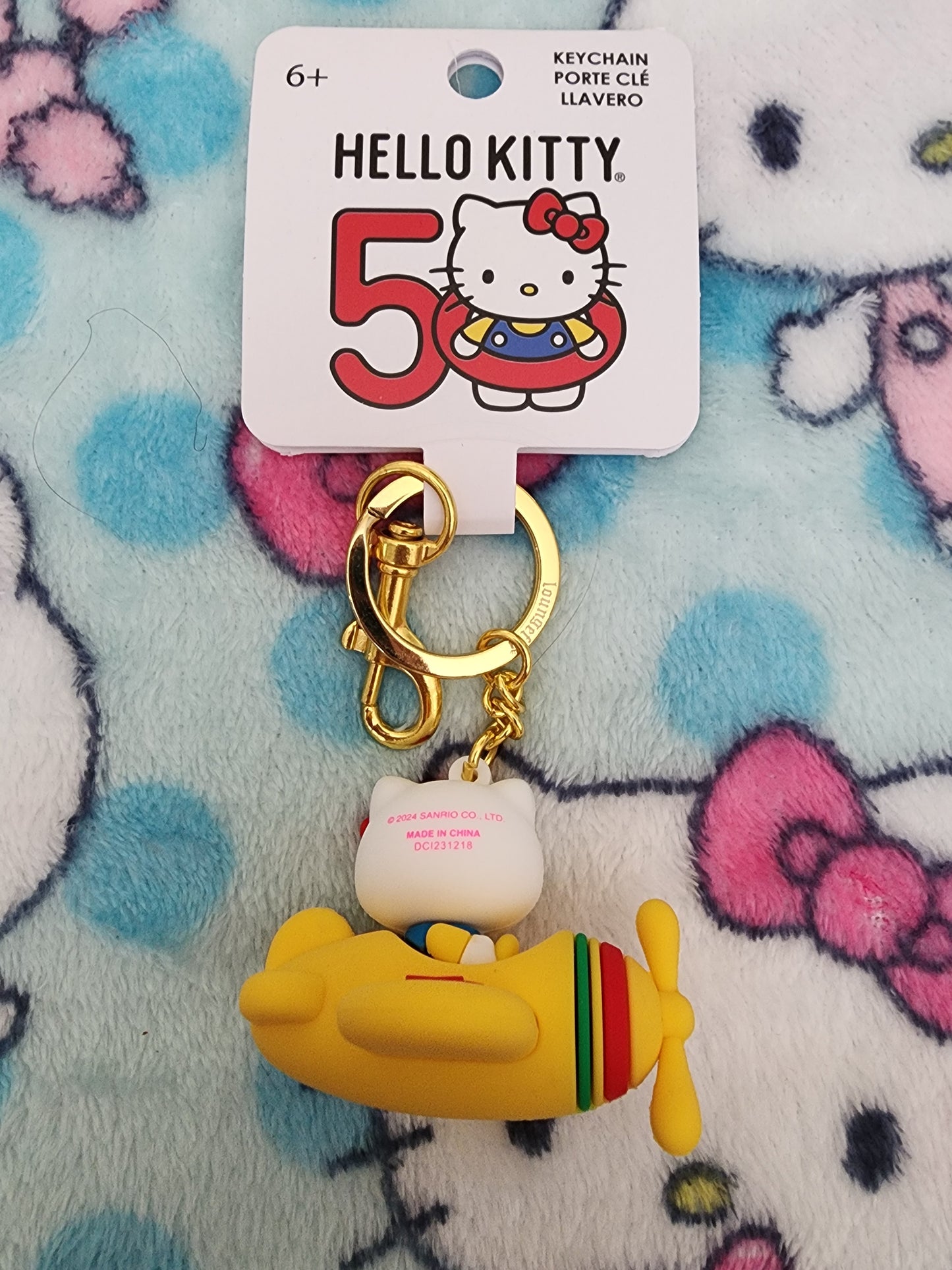 Loungefly Hello Kitty 50th Anniversary Keychain
