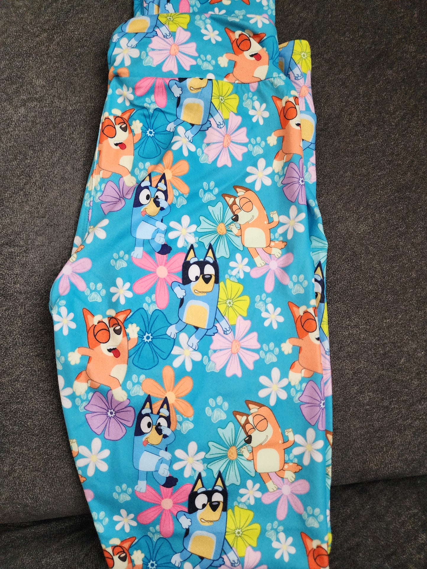 *CP Bluey, Bingo, Mum and Dad Flower Leggings