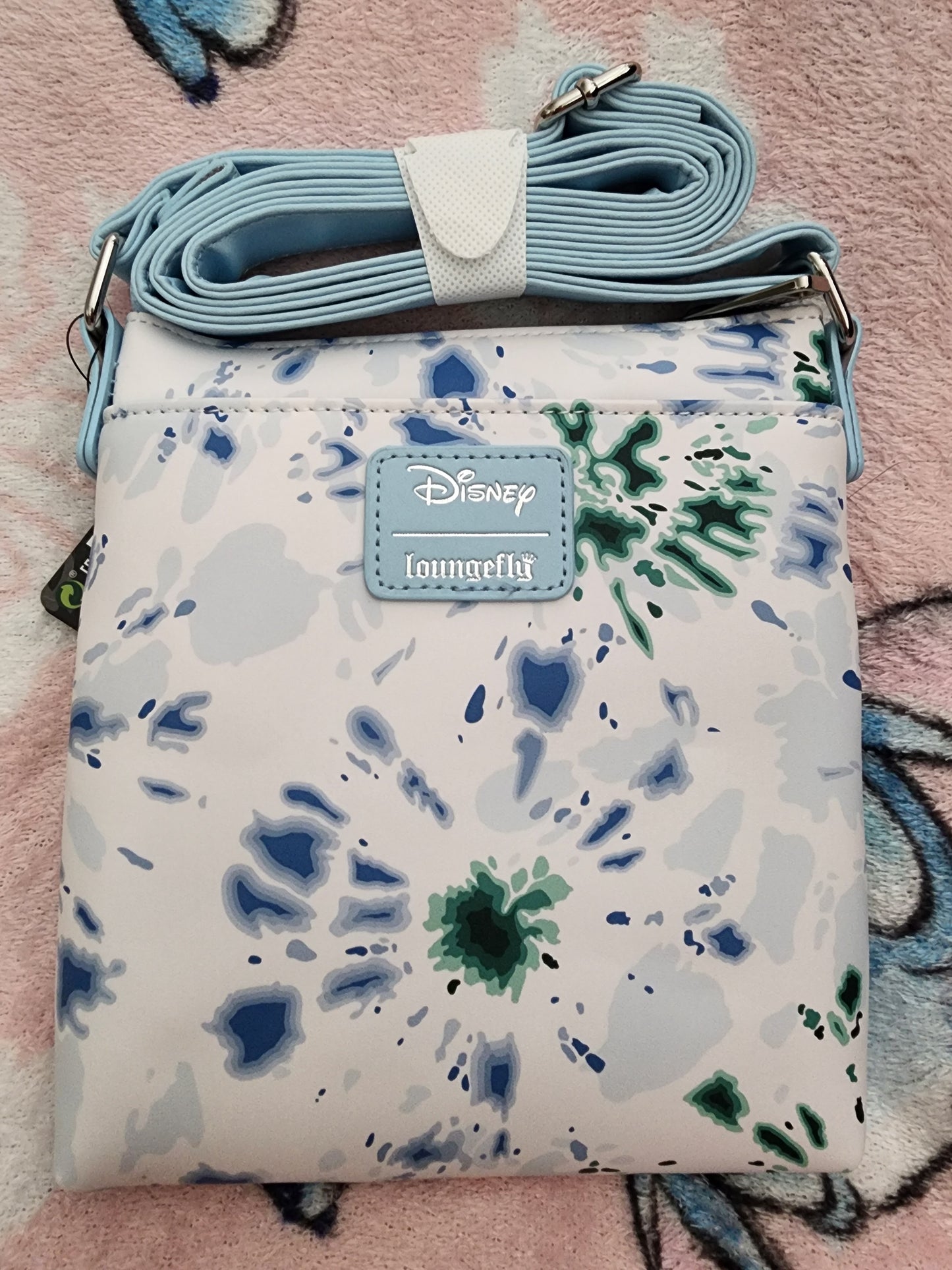 Loungefly Disney Stitch Flower Headband Tyed Dyed Crossbody Bag