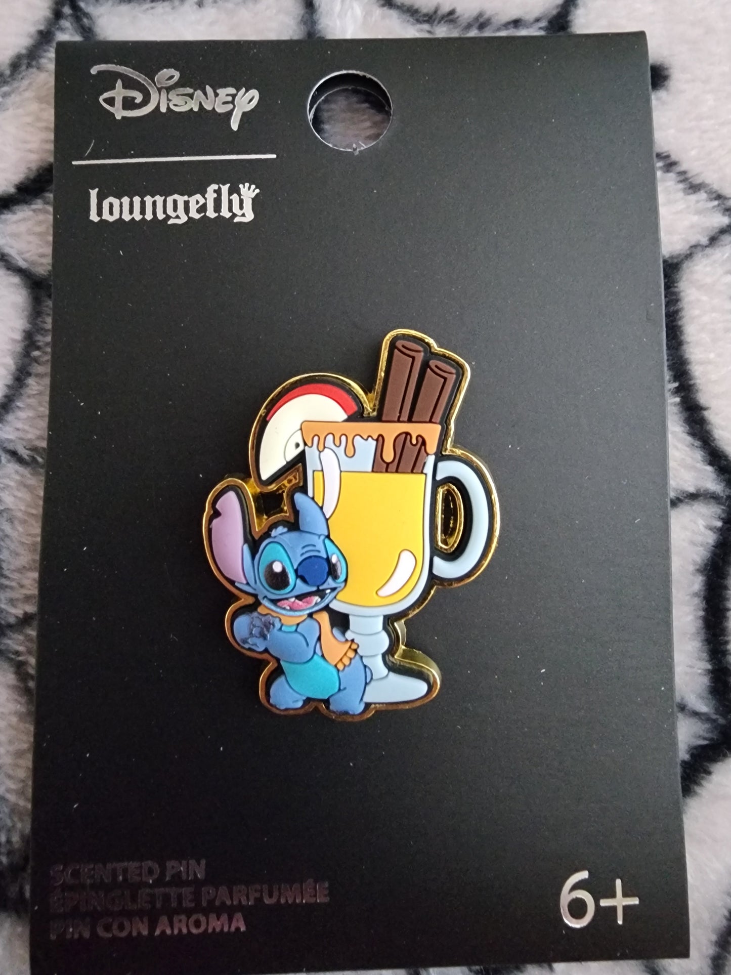 Loungefly Disney Stitch Fall Scented Drink Pin
