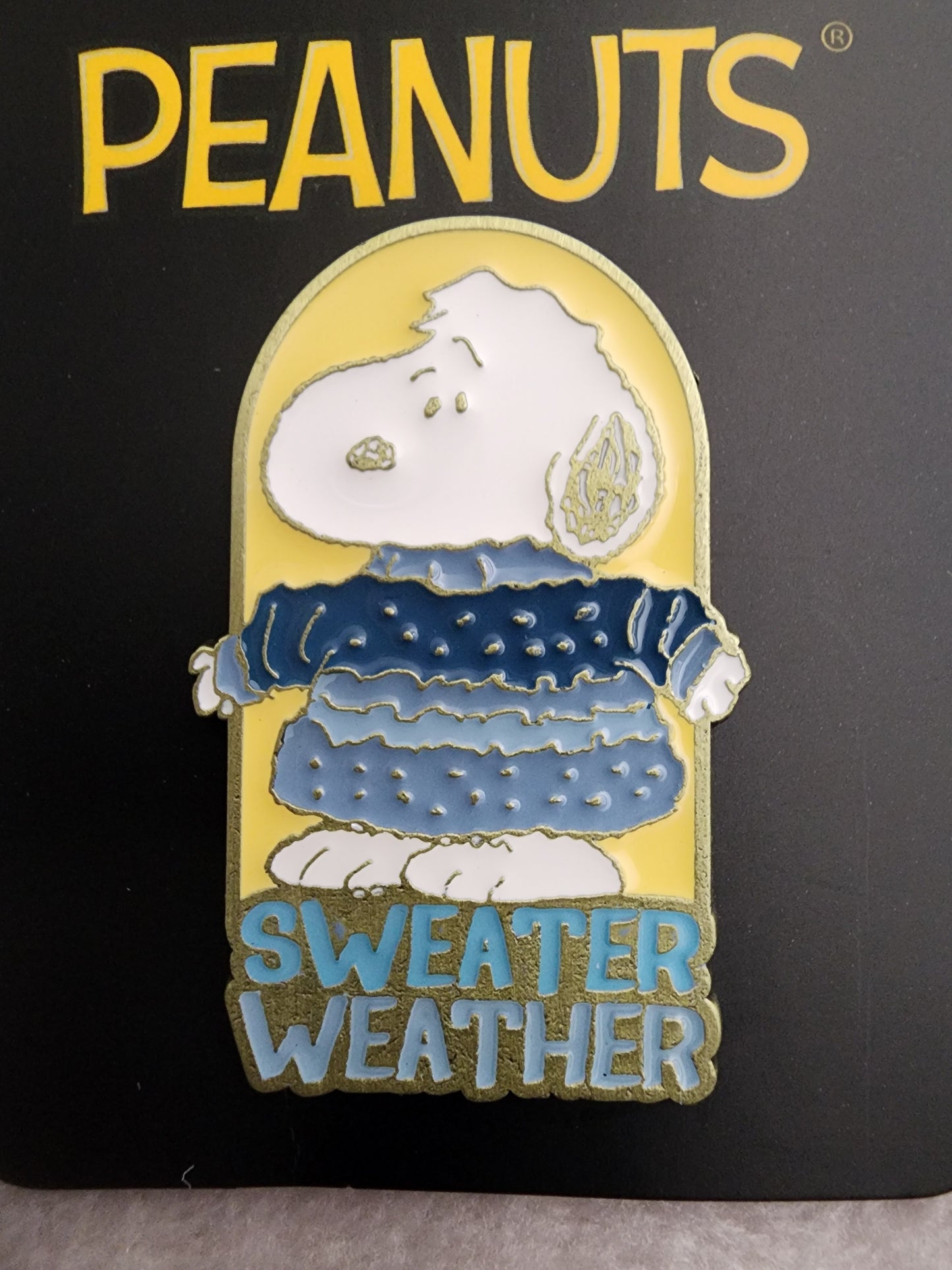 Peanuts Snoopy Sweater Weather Pin