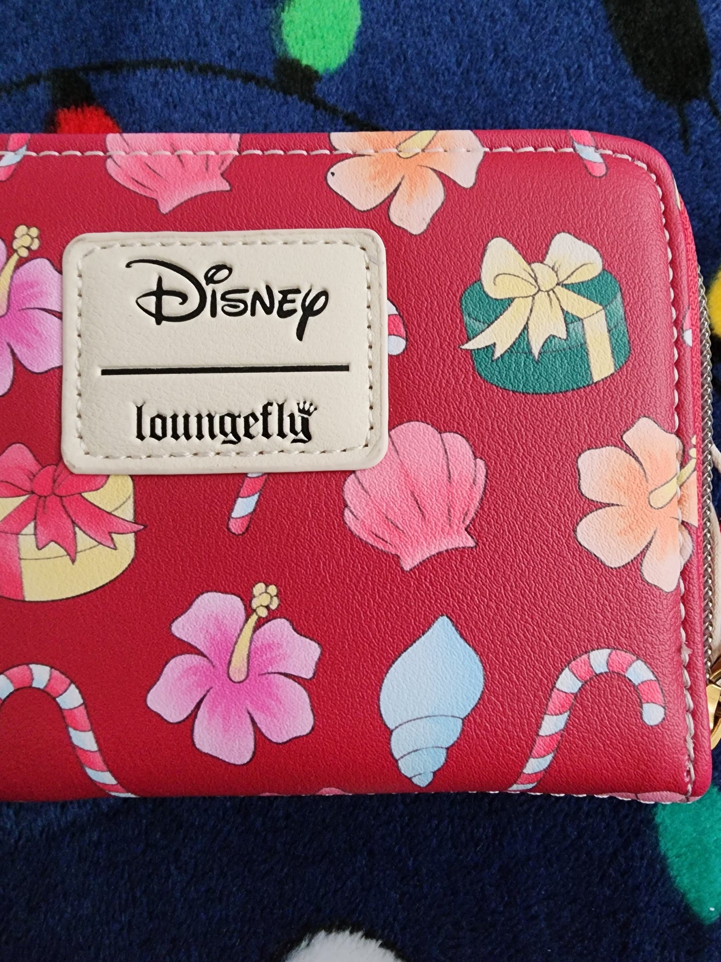 Loungefly Disney Stitch and Angel Holiday Tree Wallet