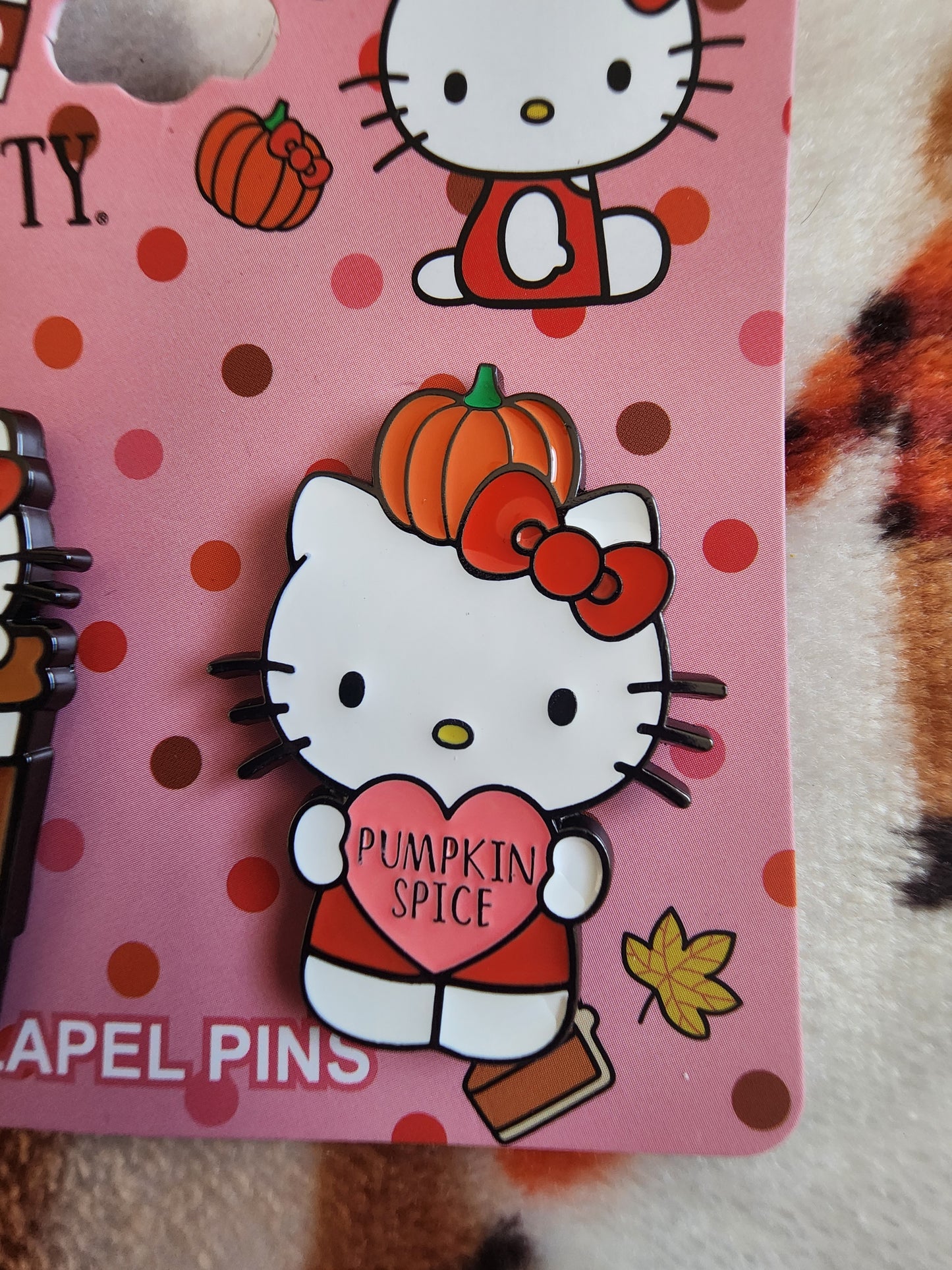 Hello Kitty Pumpkin Spice Latte Pin Set