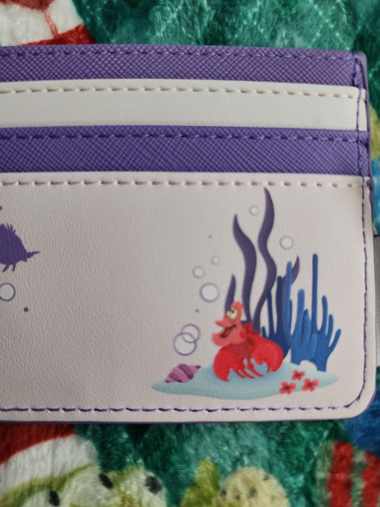 Loungefly Disney Little Mermaid Ariel and Flounder Card Holder