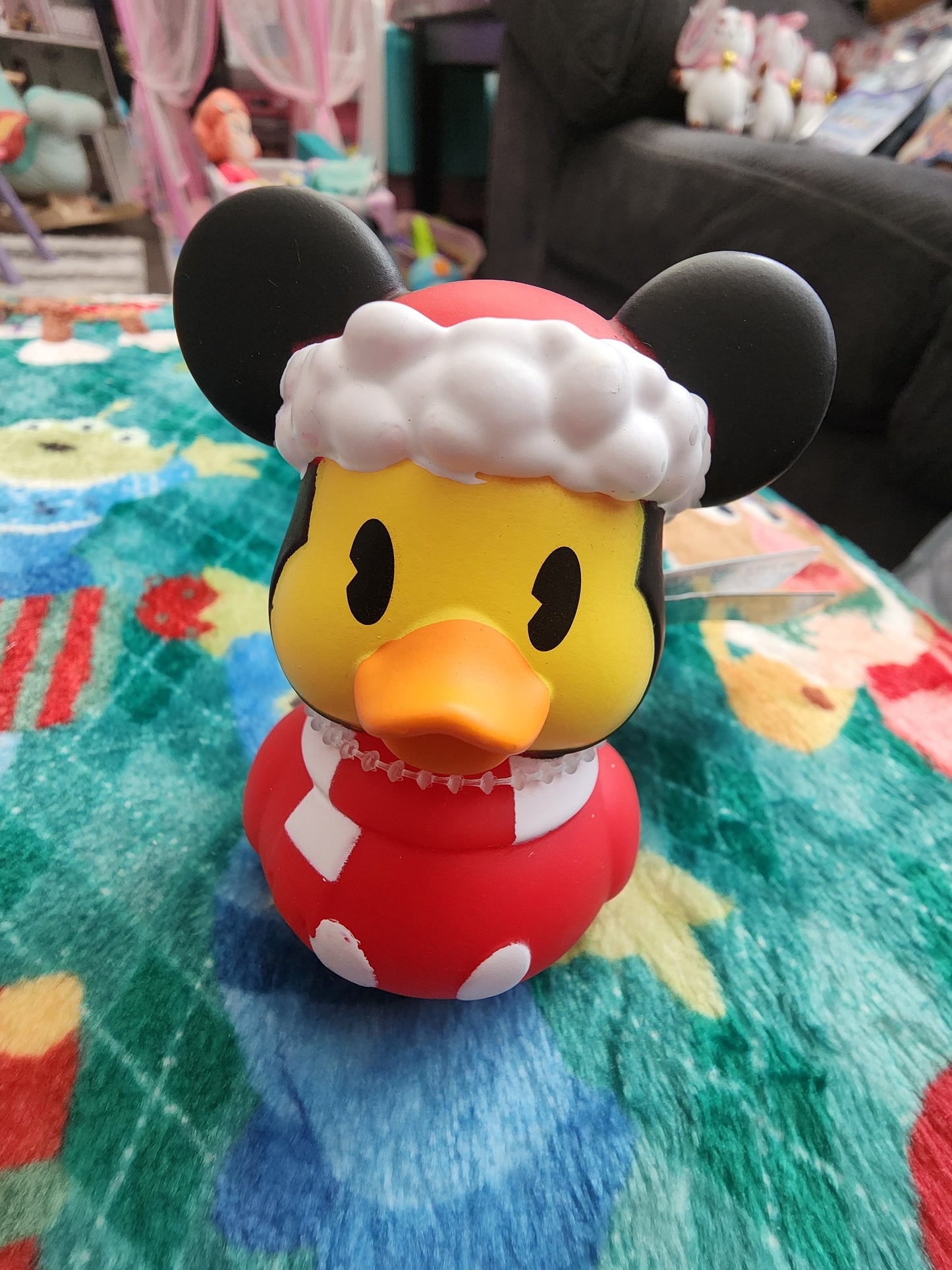 Disney Mickey Mouse Santa Rubber Duckie
