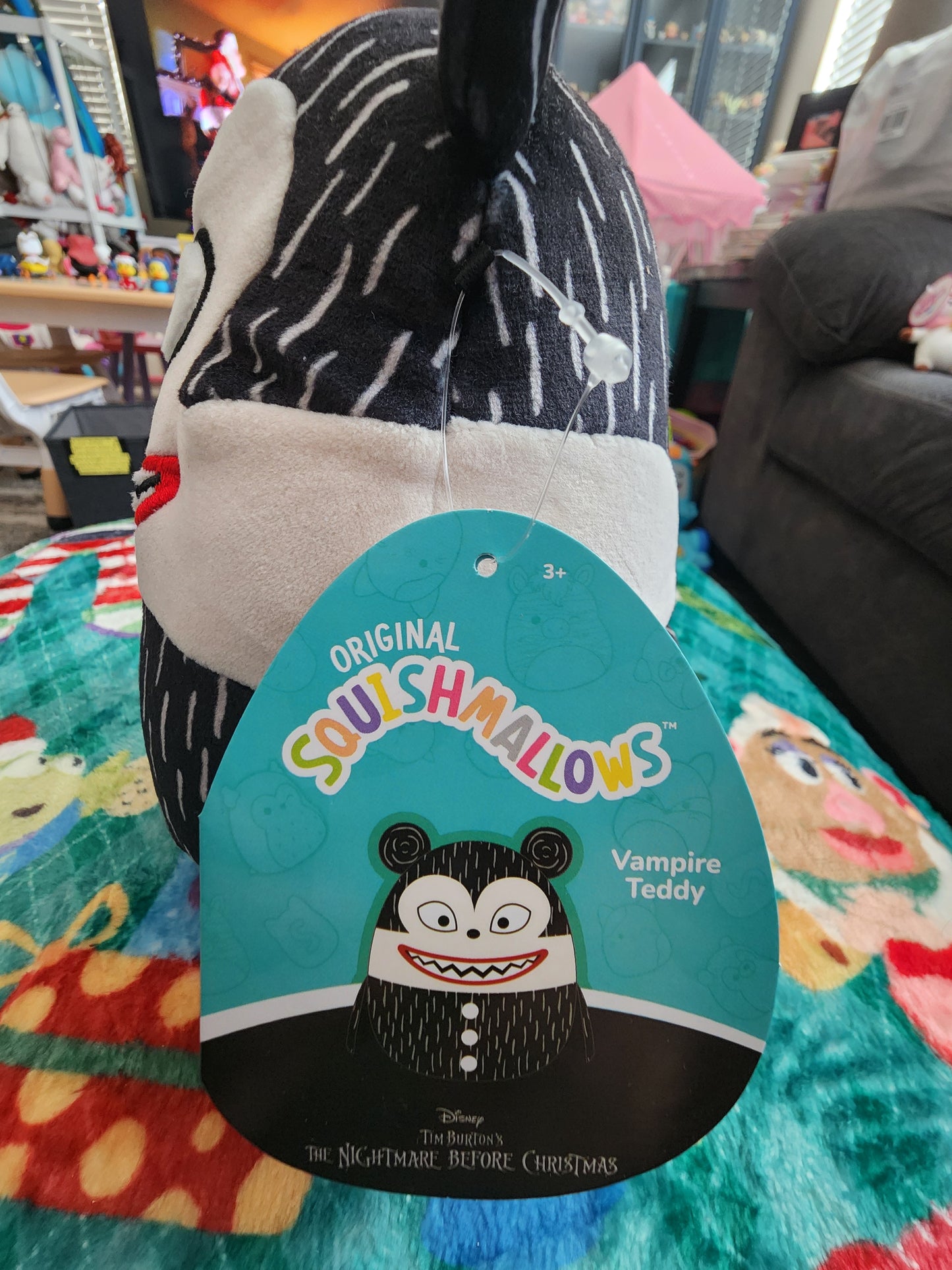 Squishmallows Disney Nightmare Before Christmas Scary Teddy Plush