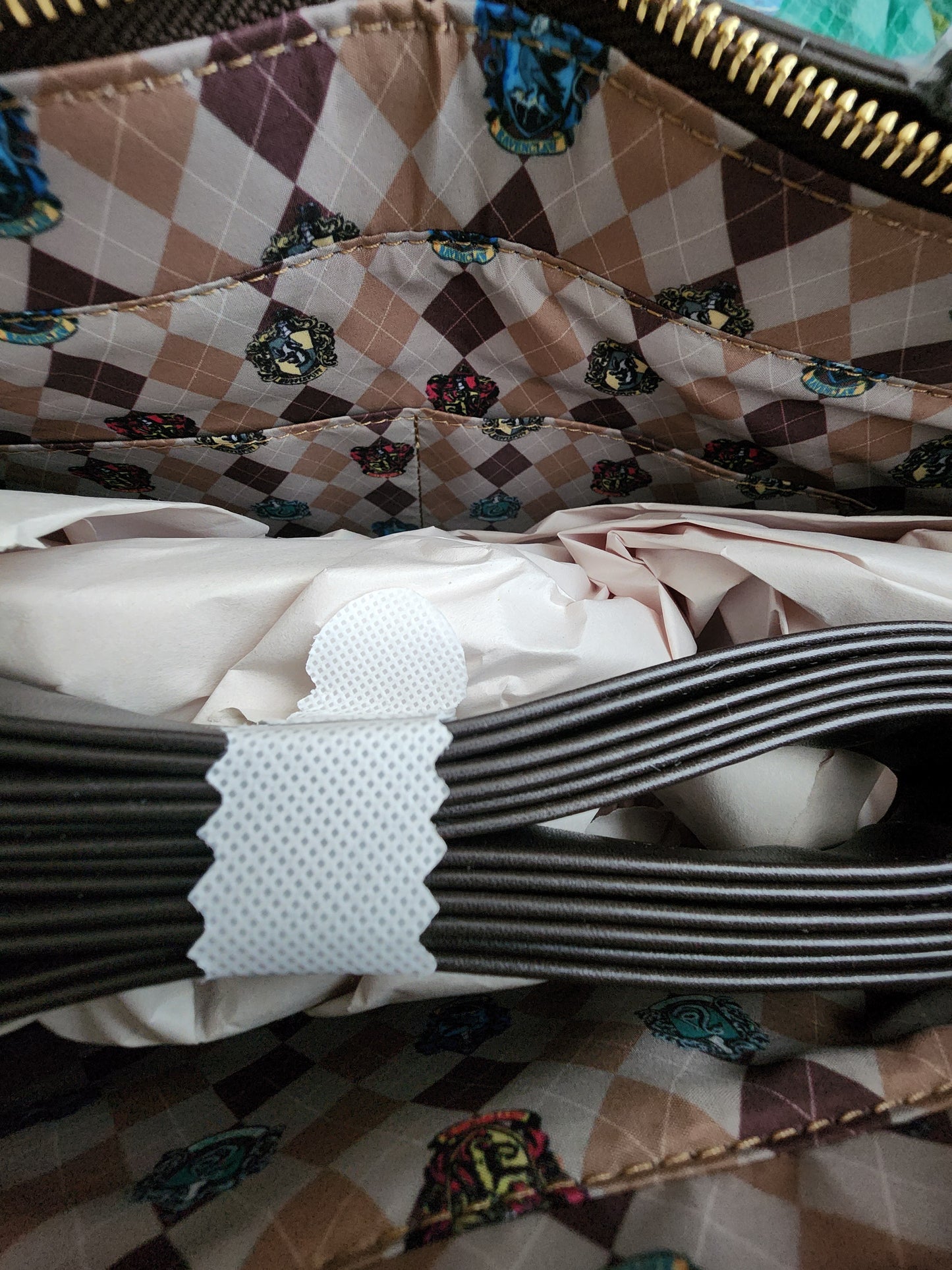 Loungefly Harry Potter and Hedwig at Hogwarts School Tote Bag