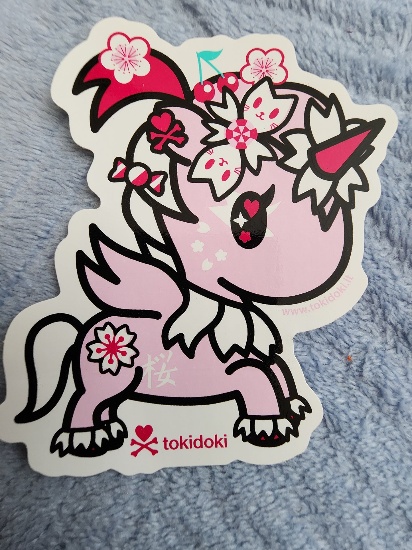 Tokidoki Unicorno Cherry Blossom Sticker