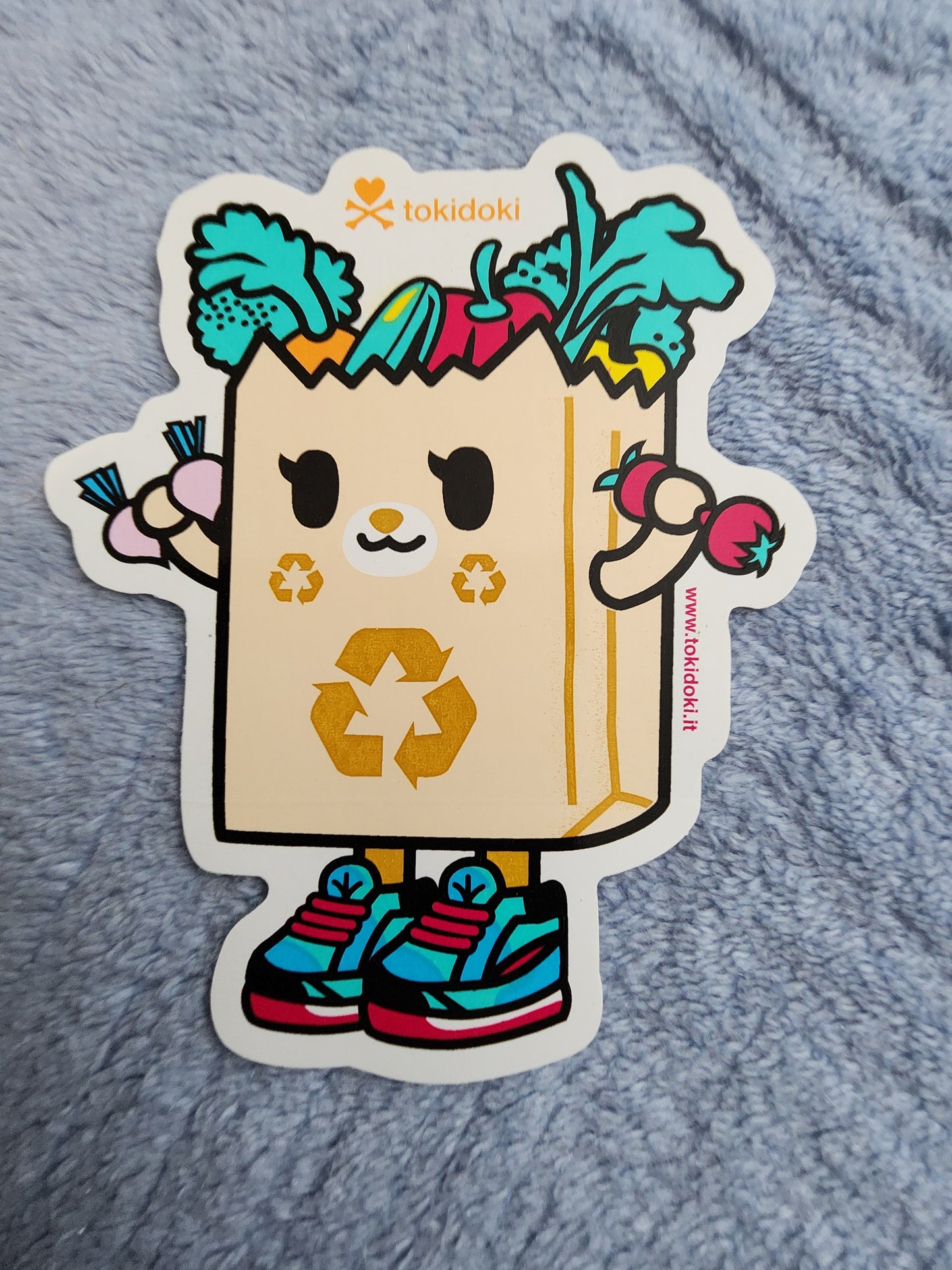 Tokidoki Vegies Grocery Bag Sticker