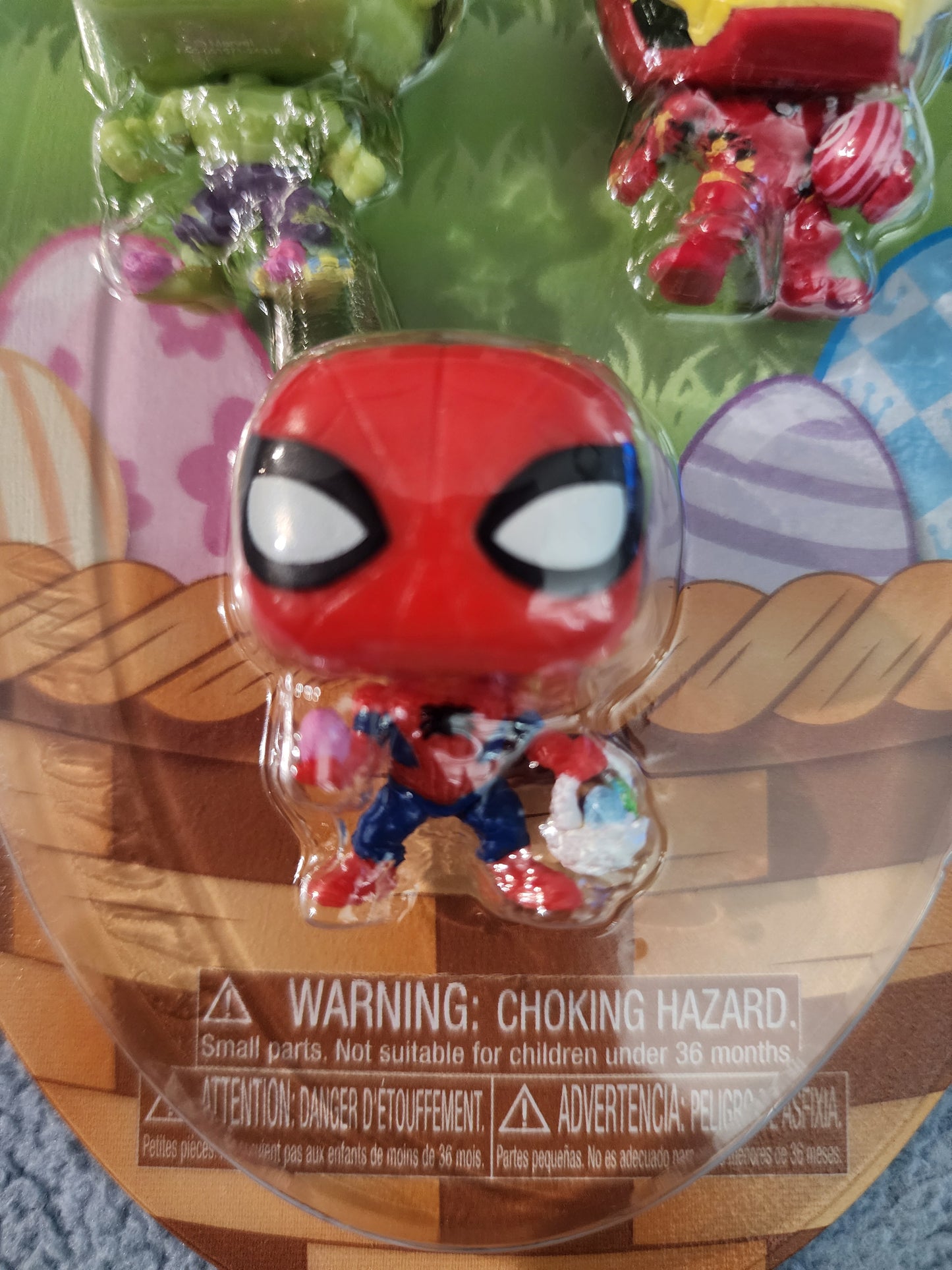 Funko Pocket Pops Marvel Easter Hulk, Iron Man and Spiderman Mini Figures