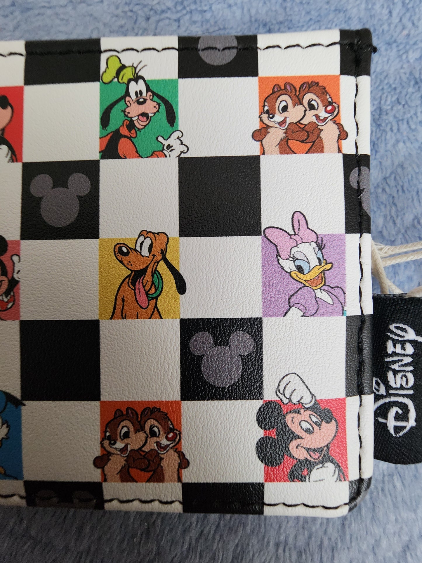 Loungefly Disney Mickey and Friends Checkerboard Card Holder