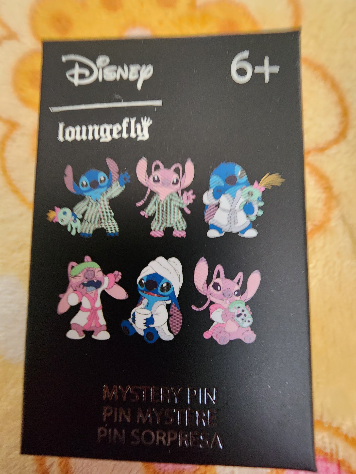 Loungefly Disney Stitch and Angel Bedtime Mystery Pins