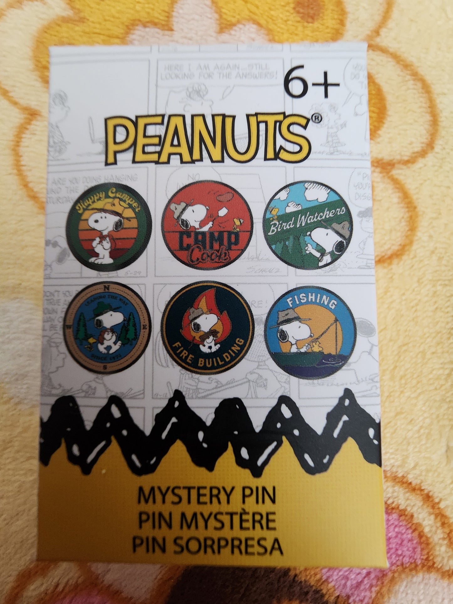 Loungefly Peanuts Camp Snoopy Mystery Pins