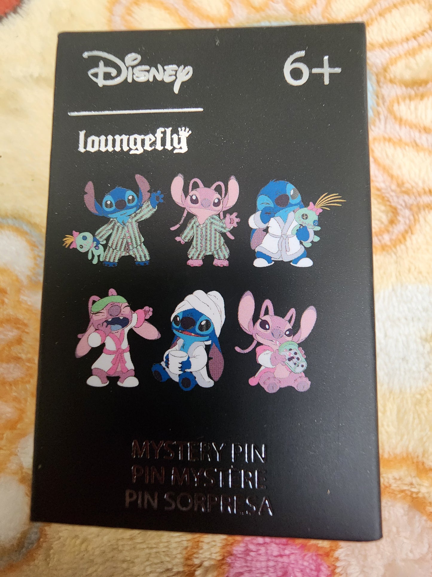 Loungefly Disney Stitch and Angel Bedtime Mystery Pins