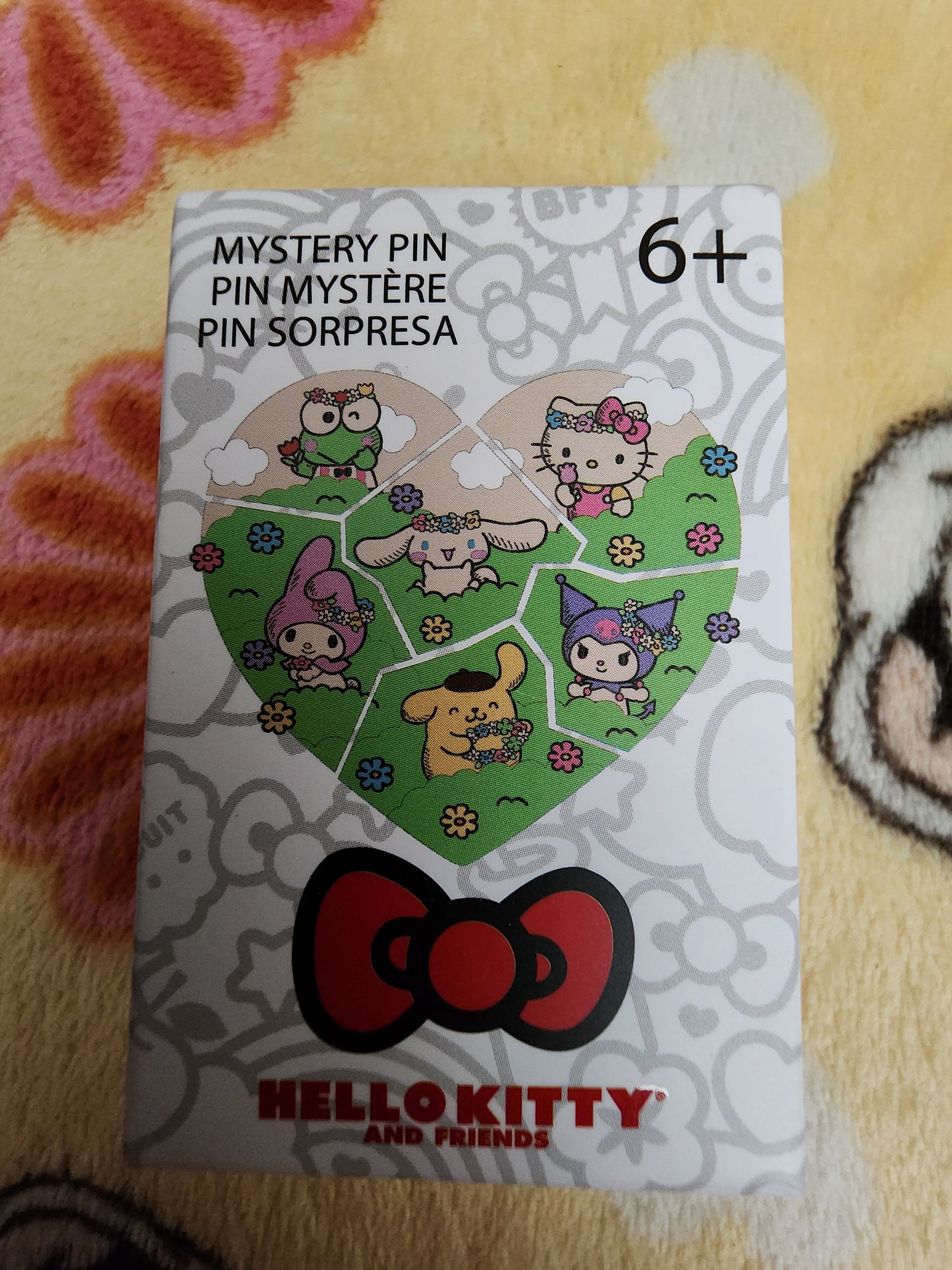 Loungefly Hello Kitty and Friends Flower Heart Puzzle Mystery Pins