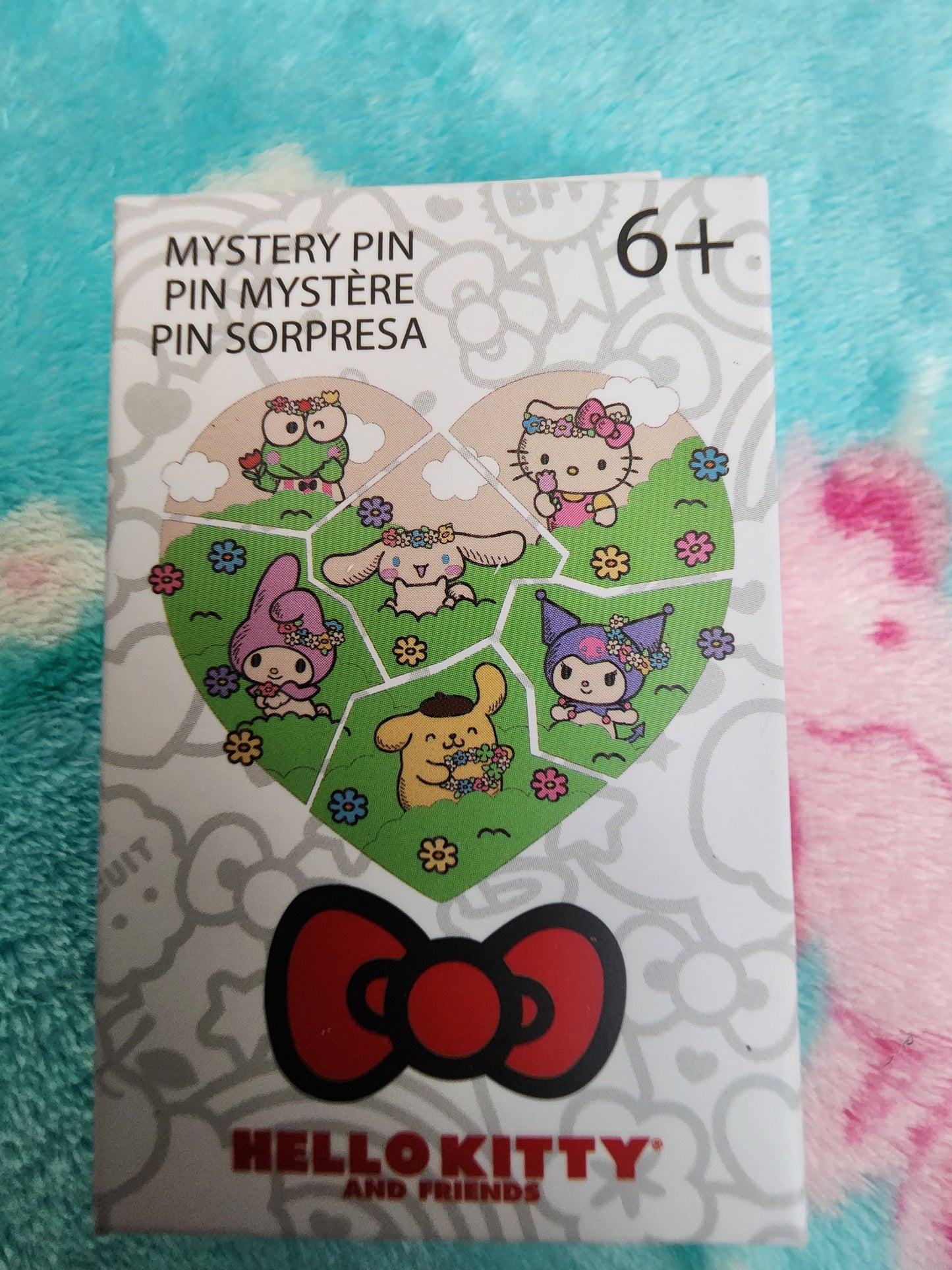 Loungefly Hello Kitty and Friends Flower Heart Puzzle Mystery Pins