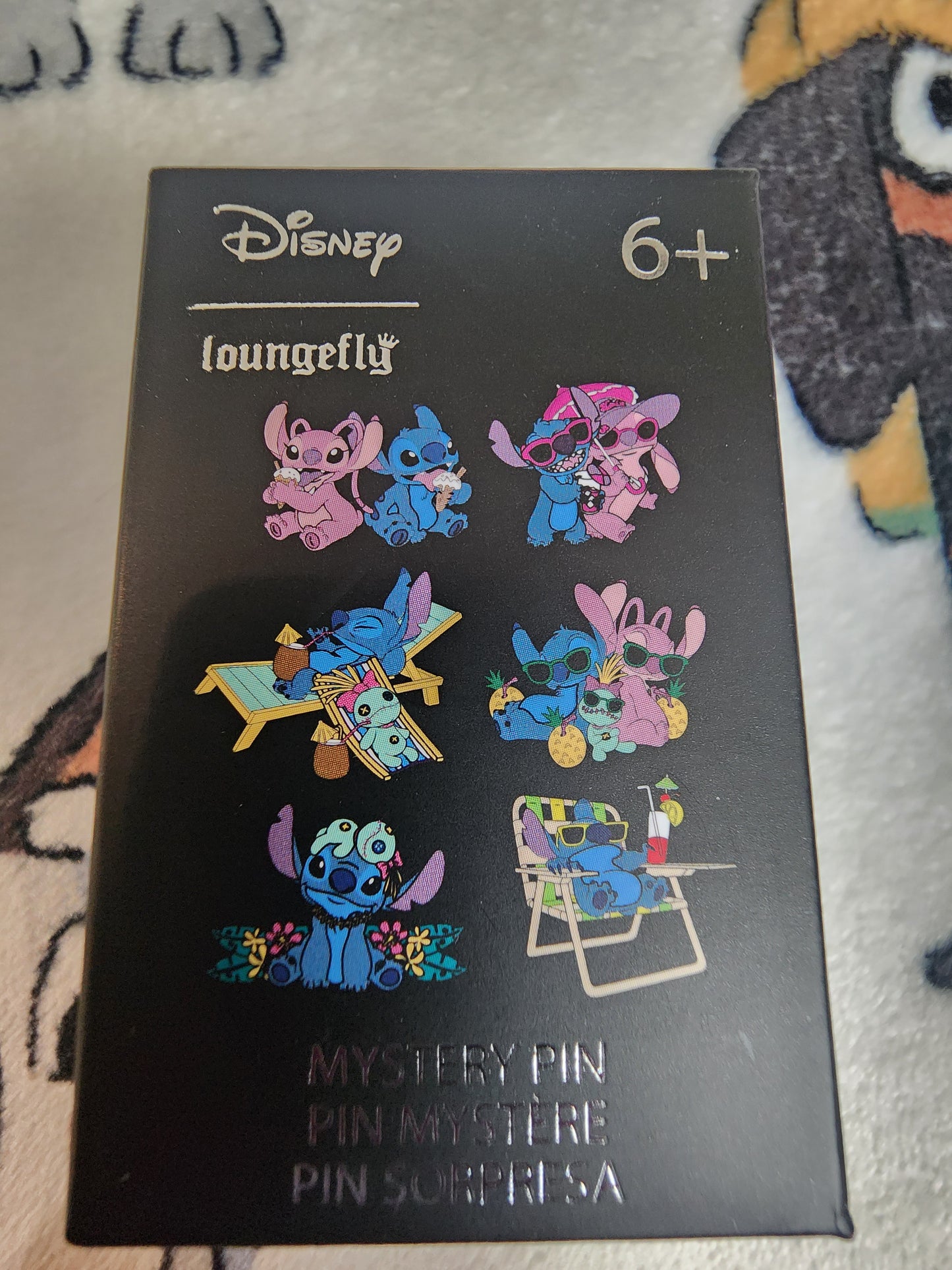 Loungefly Disney Stitch and Angel Vacation Tropical Scented Mystery Pins