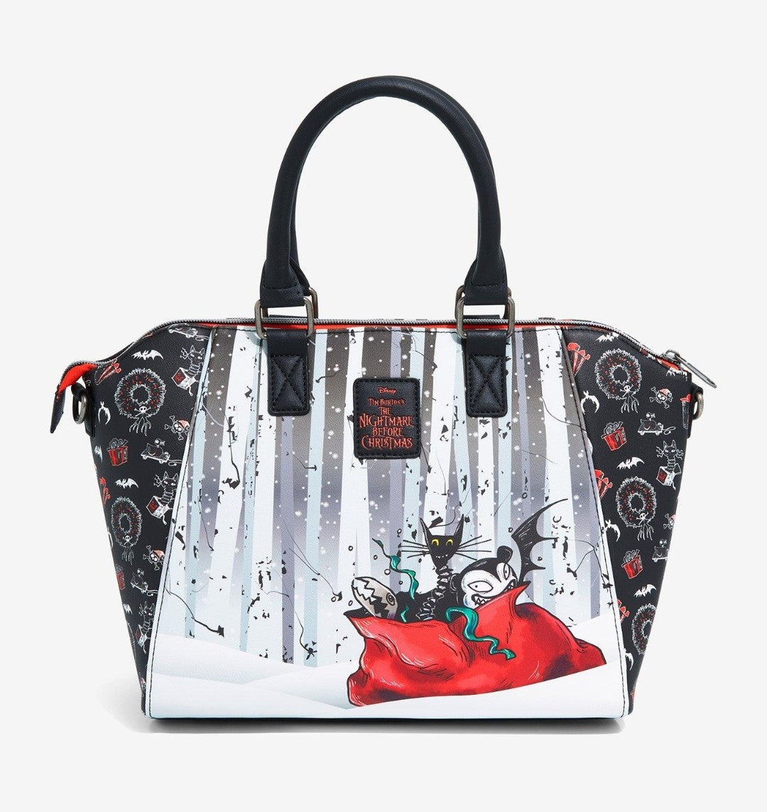 Loungefly Nightmare Before Christmas Santa Jack & Zero Holiday HandBag