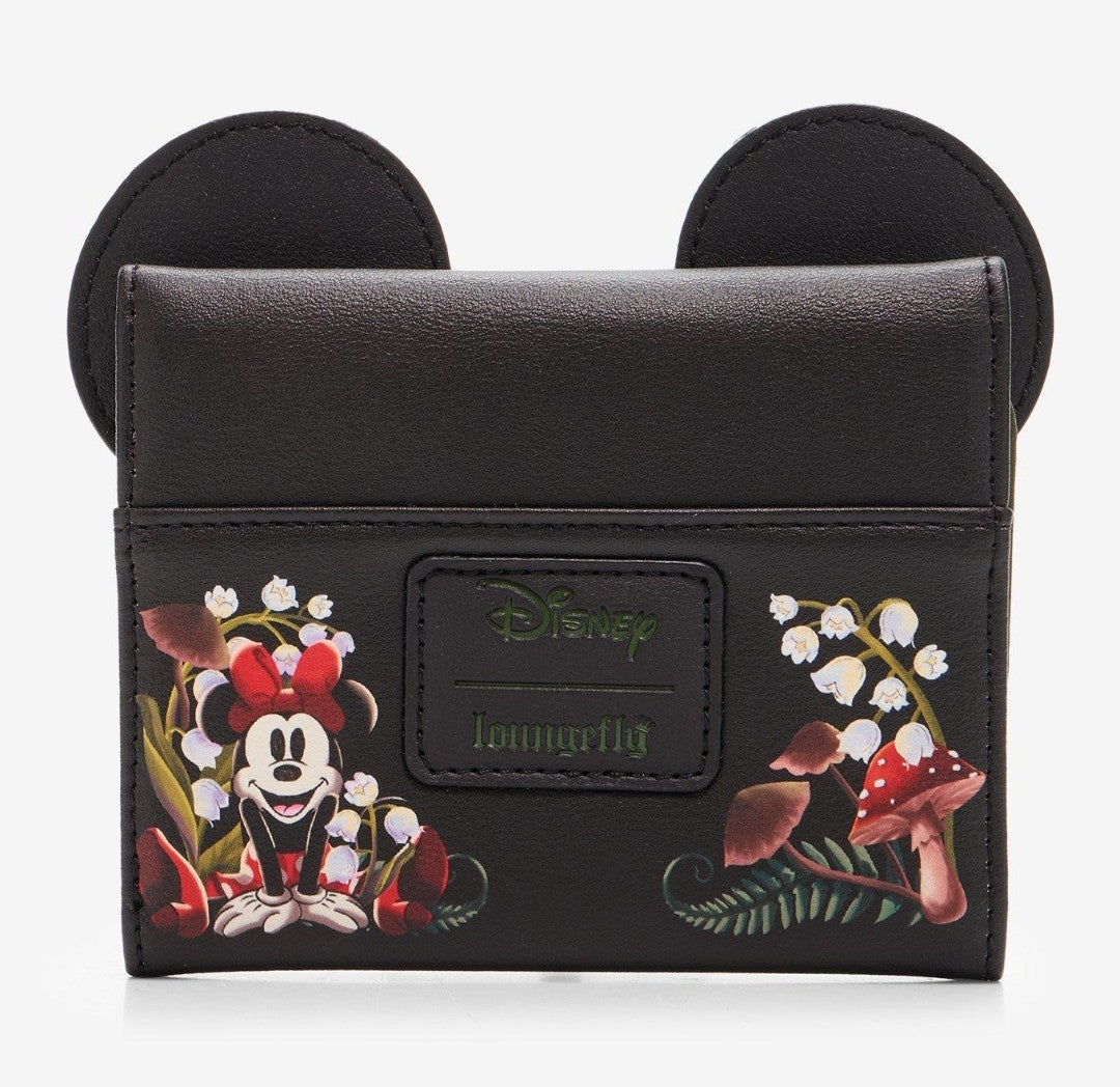 Loungefly Disney Minnie Mouse Mushroom Plaid Bow Wallet